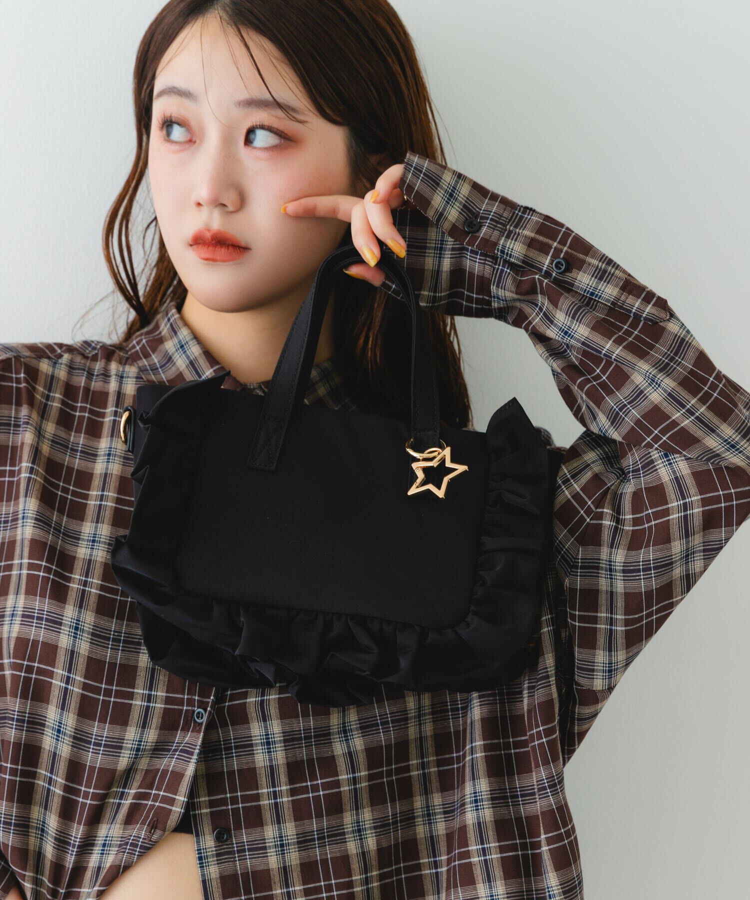 RODE SKO「スターチャームフリルミニトートバッグ」|ハンドバッグ|