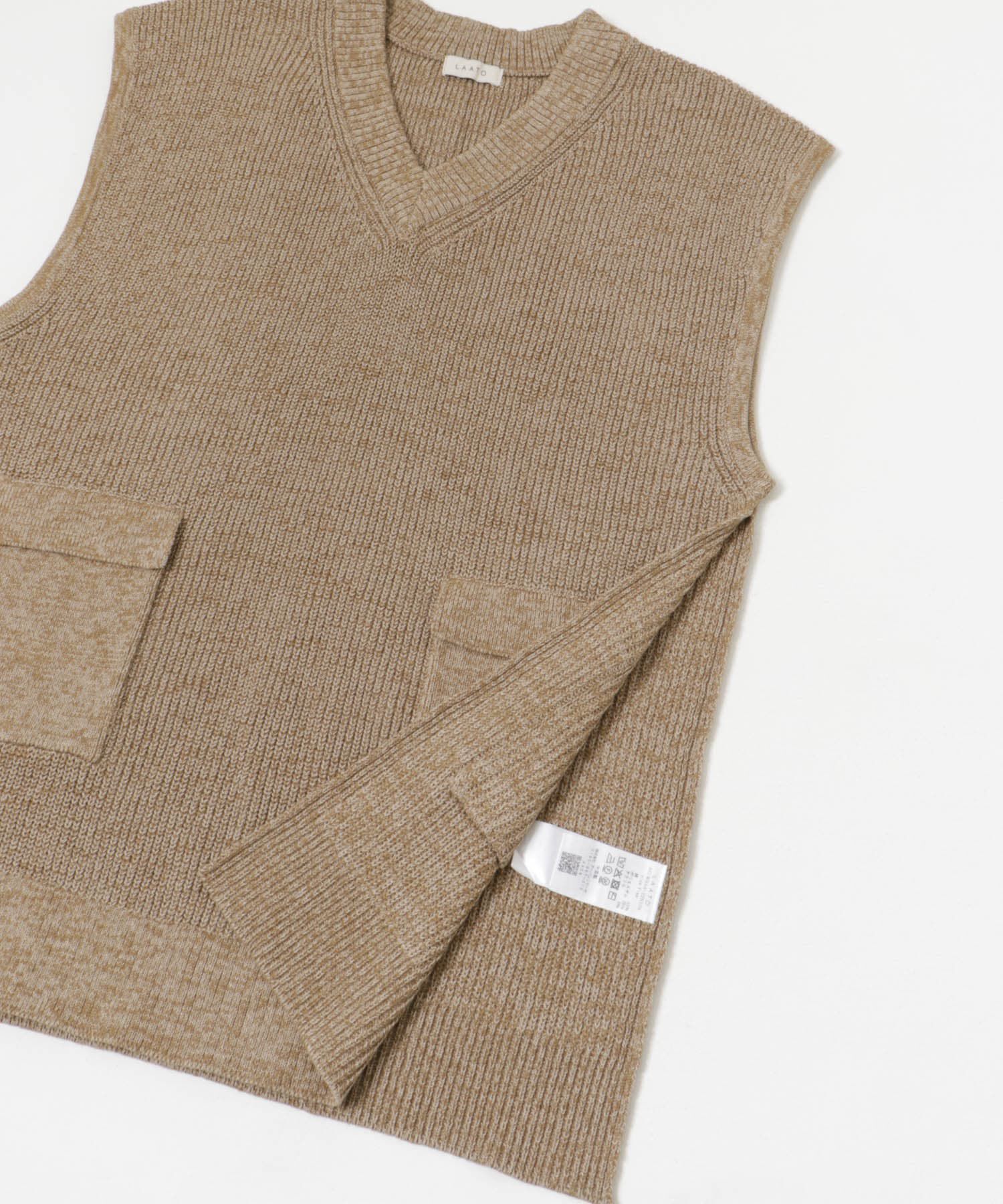 LAATO「pocketed knit vest」|ニット・セーター|