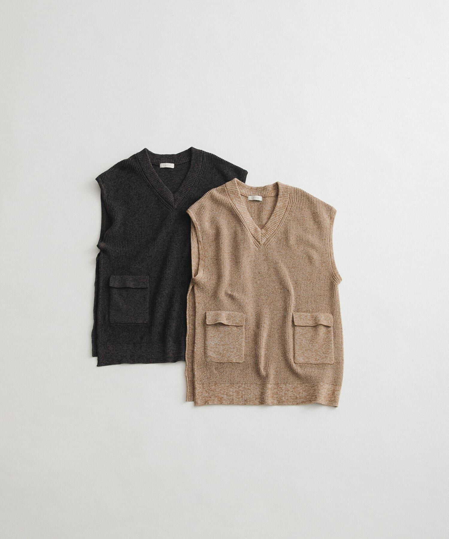 LAATO「pocketed knit vest」|ニット・セーター|