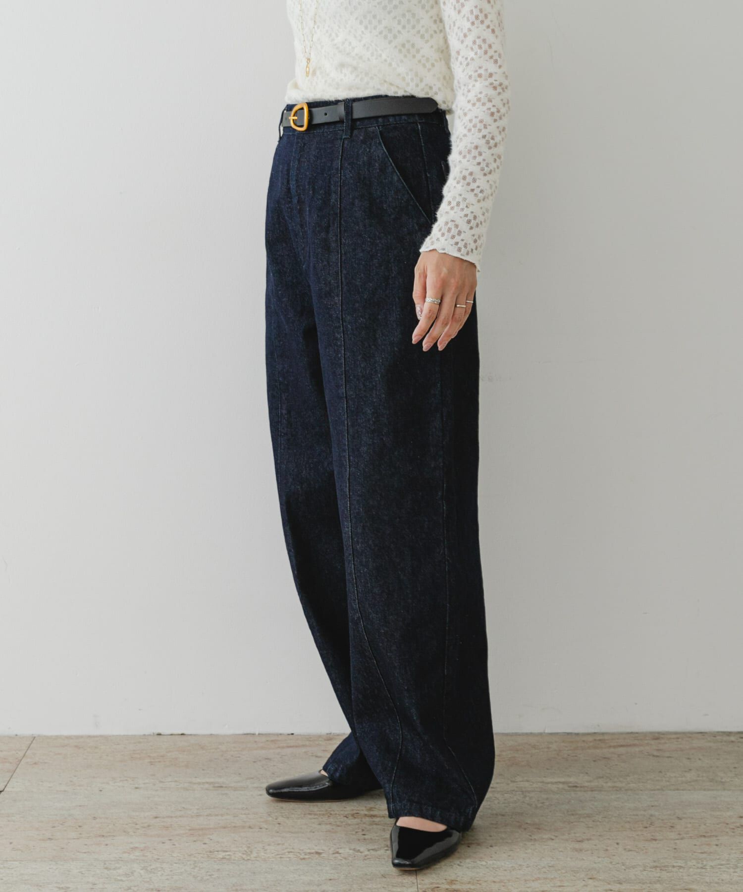 URBAN RESEARCH ROSSO「F by ROSSO　カーブフォルムデニムパンツ」|デニム|