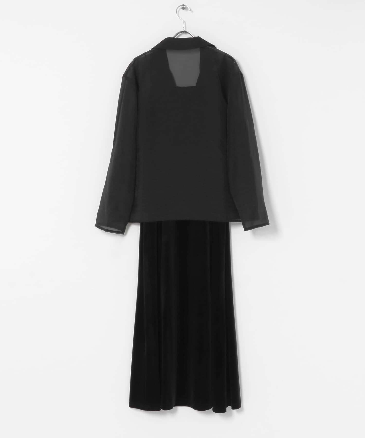 URBAN RESEARCH ROSSO「kaene　シアージャケットセットベロアドレス」|ワンピース|