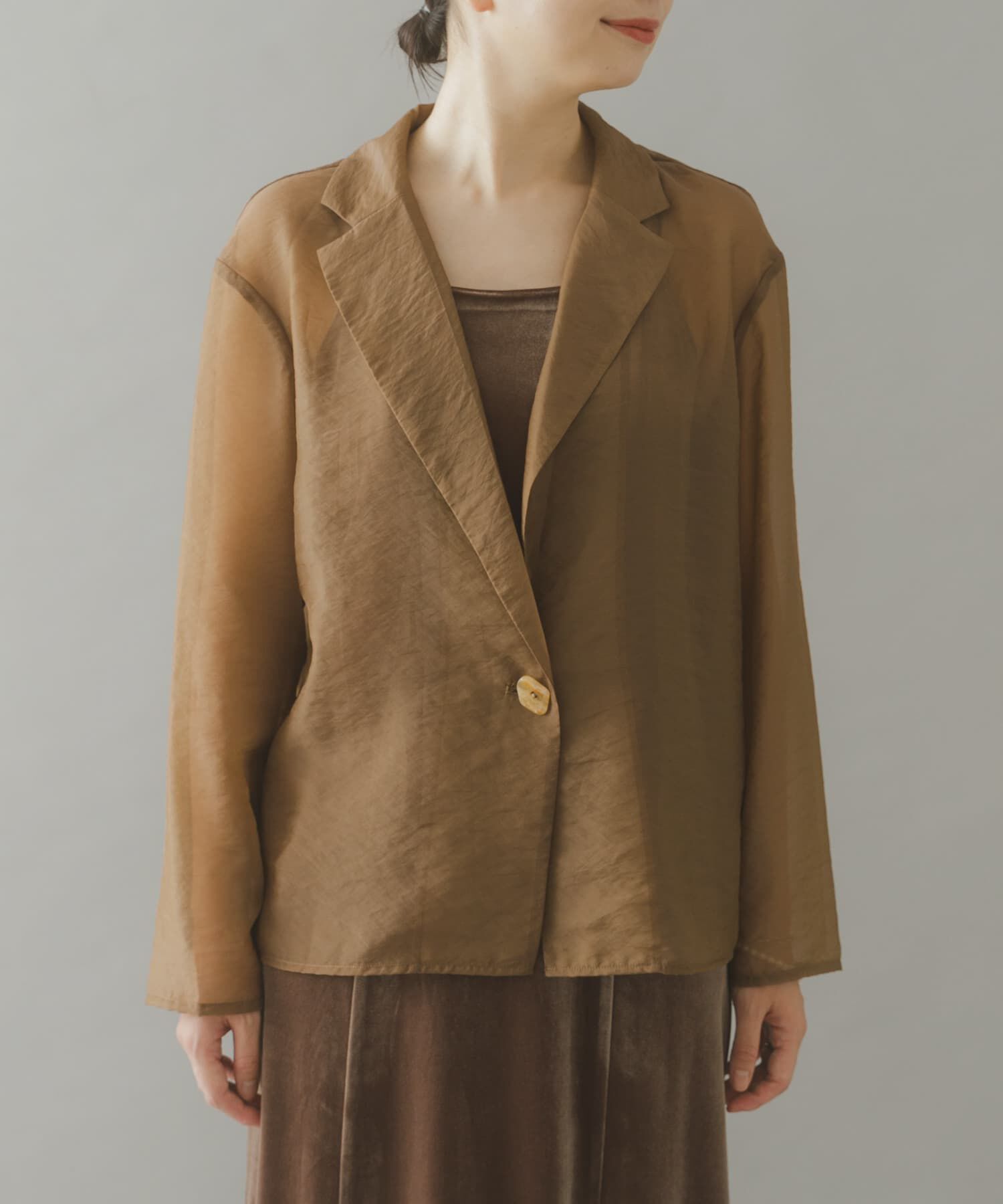 URBAN RESEARCH ROSSO「kaene　シアージャケットセットベロアドレス」|ワンピース|