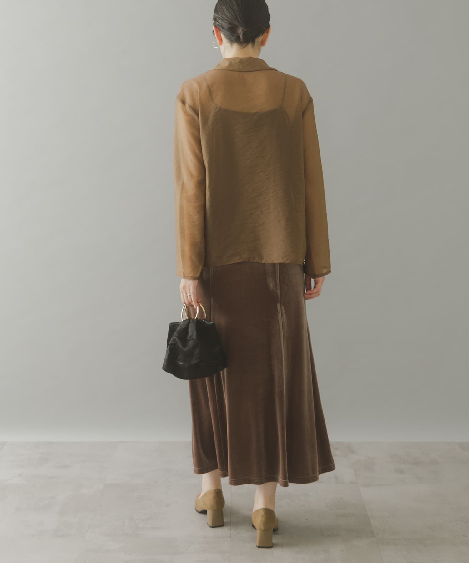 URBAN RESEARCH ROSSO「kaene　シアージャケットセットベロアドレス」|ワンピース|