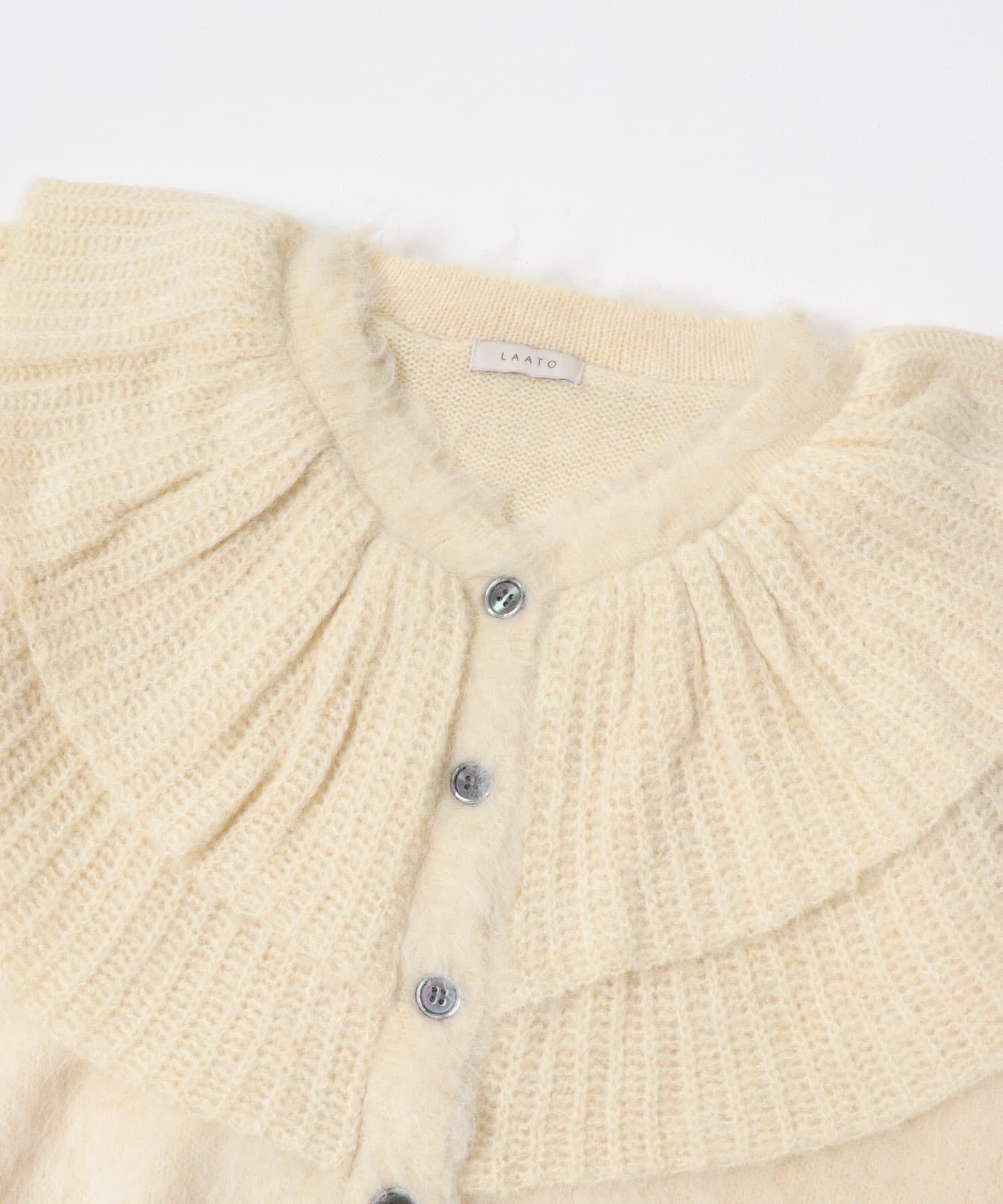 LAATO「frill frill knit cardigan」|ニット・セーター|
