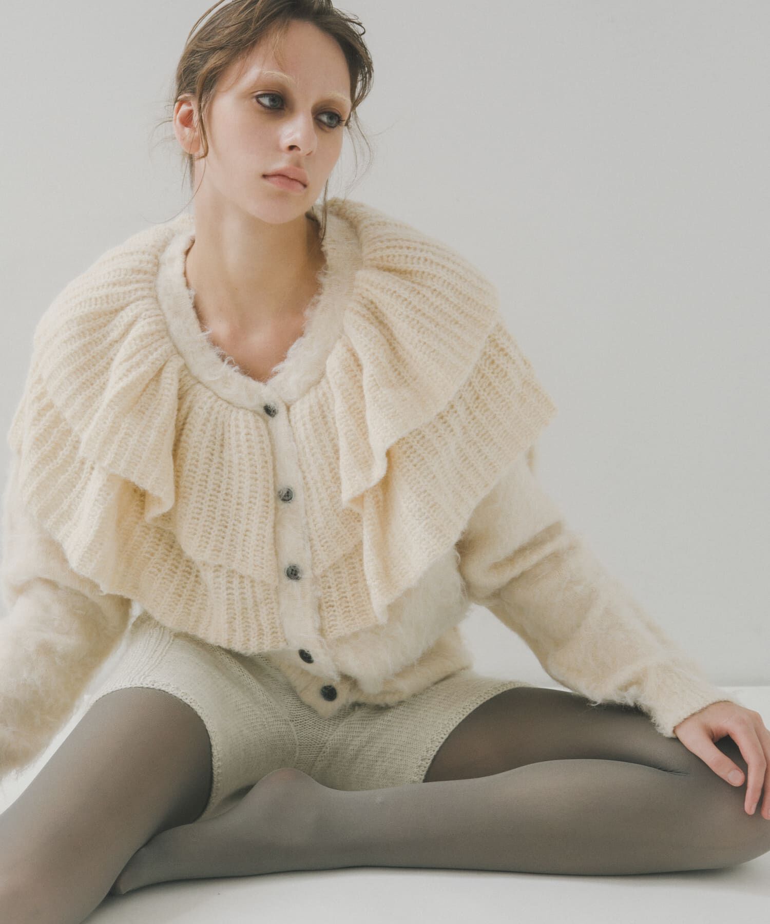 LAATO「frill frill knit cardigan」|ニット・セーター|