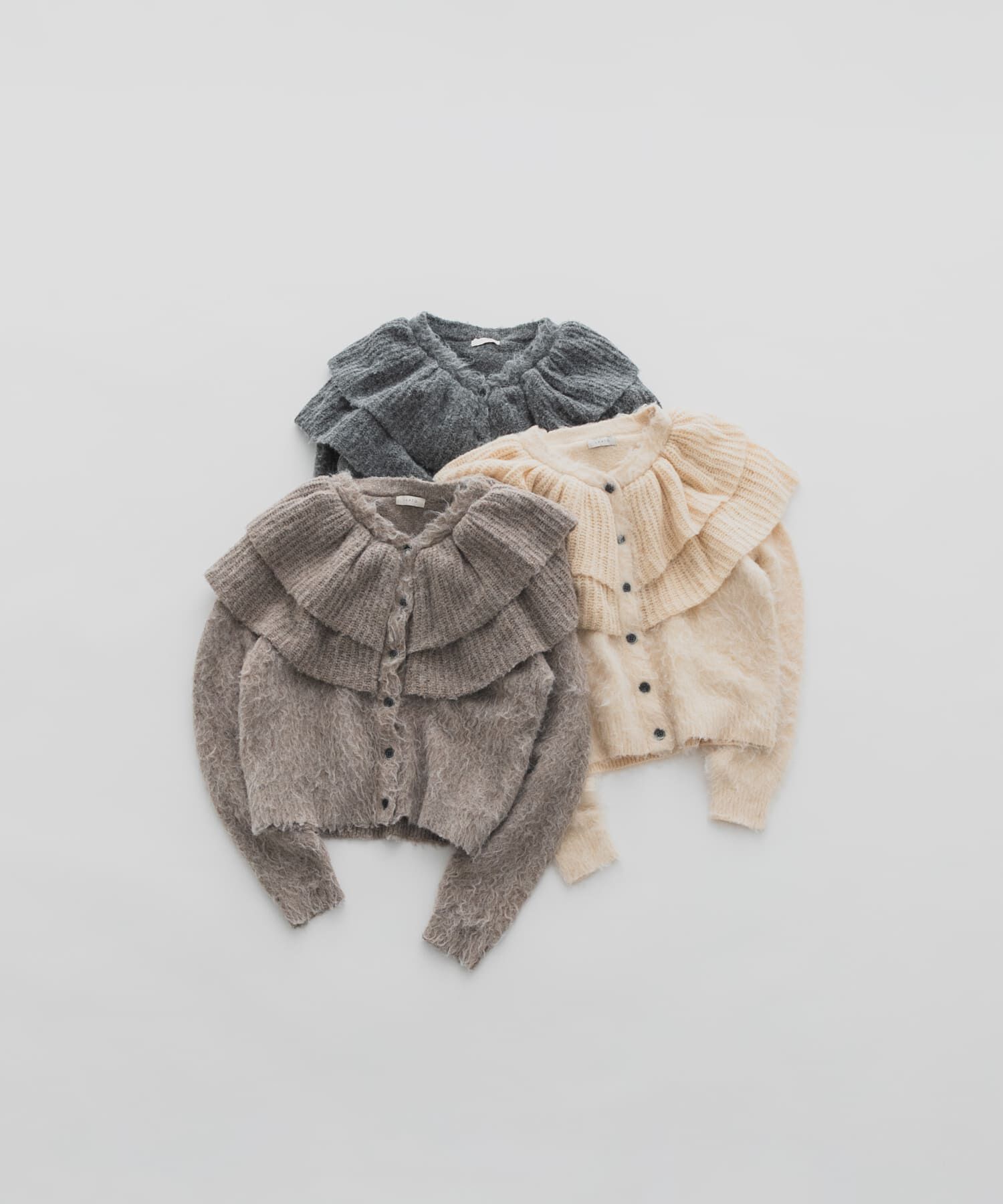 LAATO「frill frill knit cardigan」|ニット・セーター|