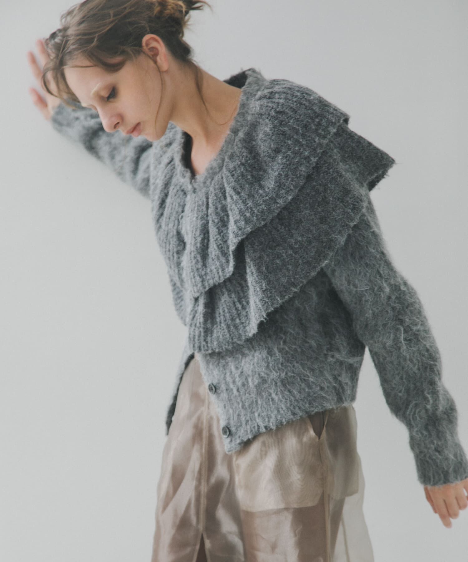 LAATO「frill frill knit cardigan」|ニット・セーター|