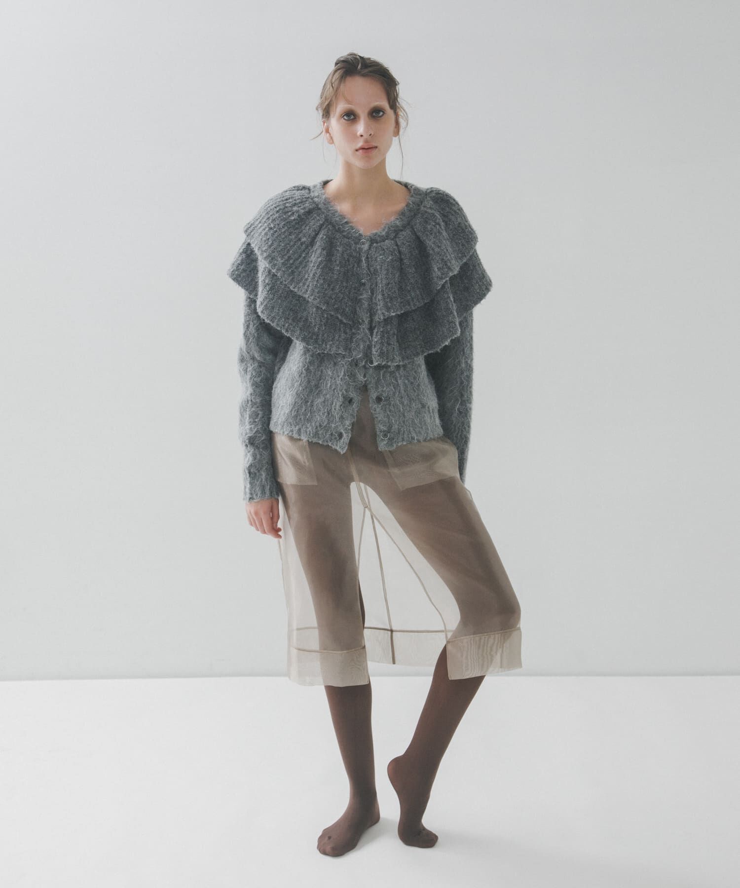 LAATO「frill frill knit cardigan」|ニット・セーター|