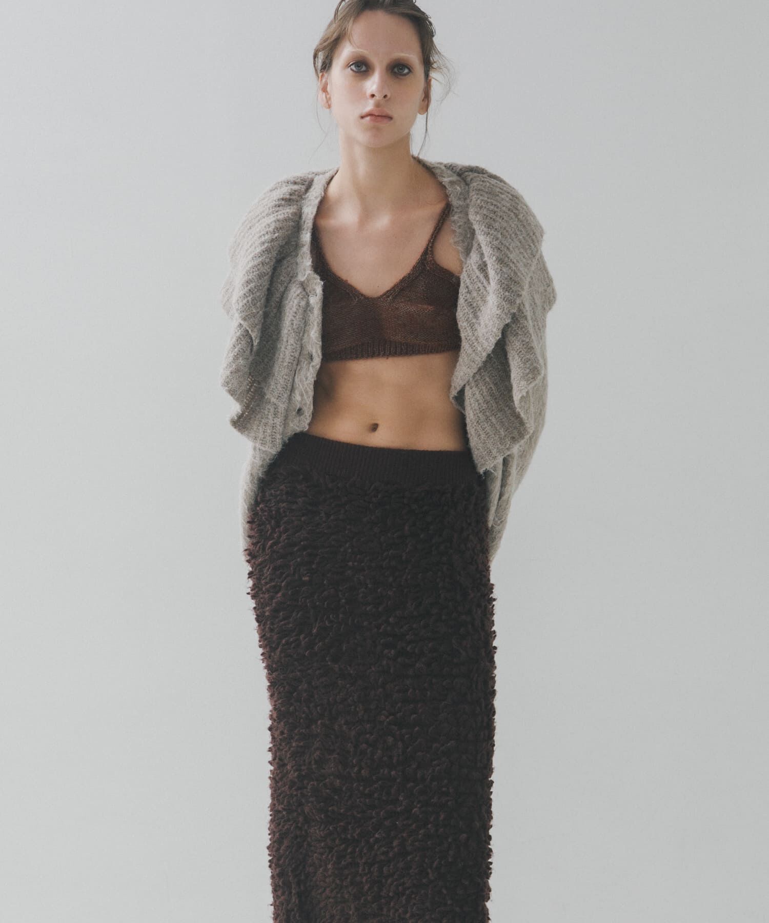 LAATO「frill frill knit cardigan」|ニット・セーター|