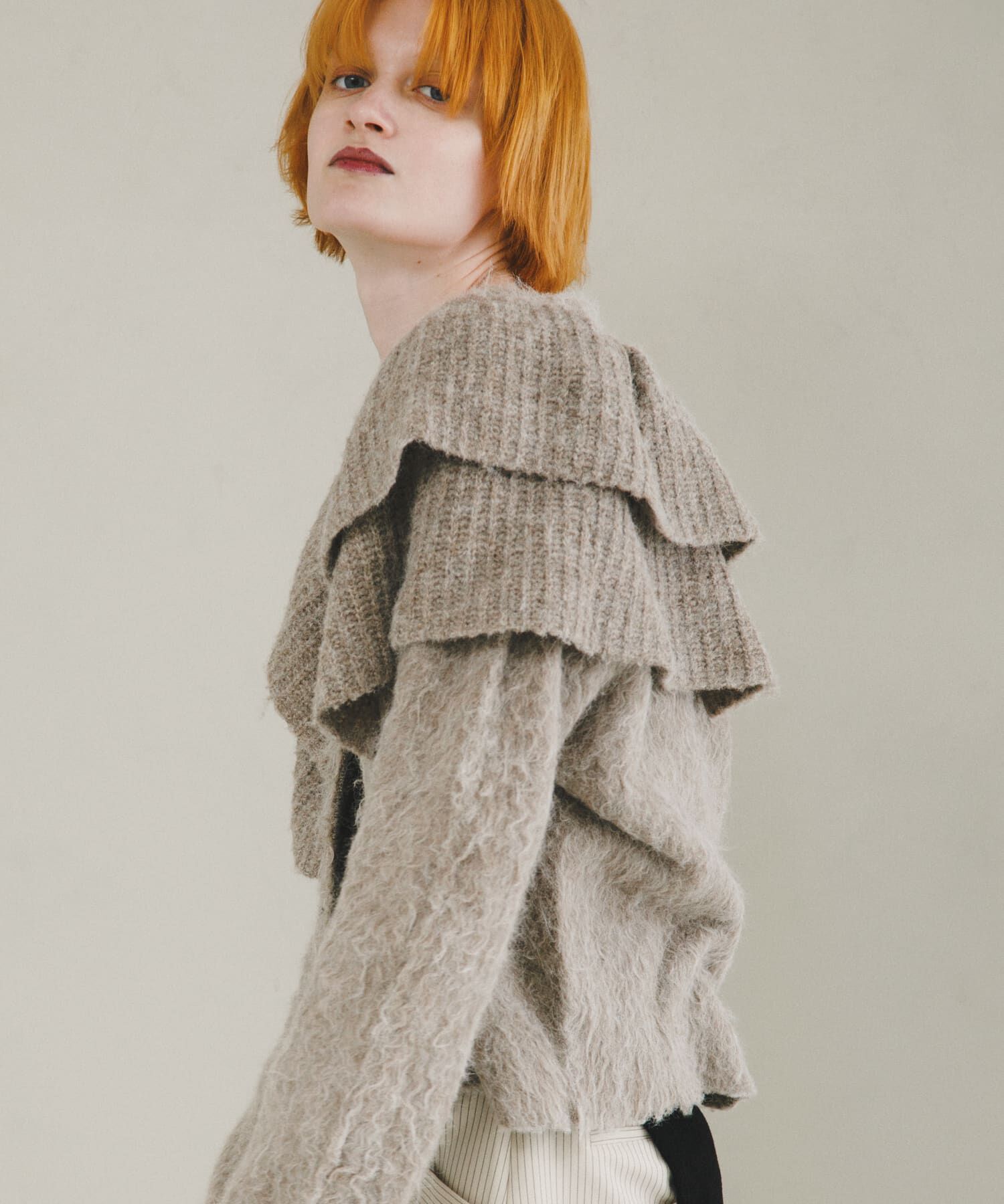 LAATO「frill frill knit cardigan」|ニット・セーター|