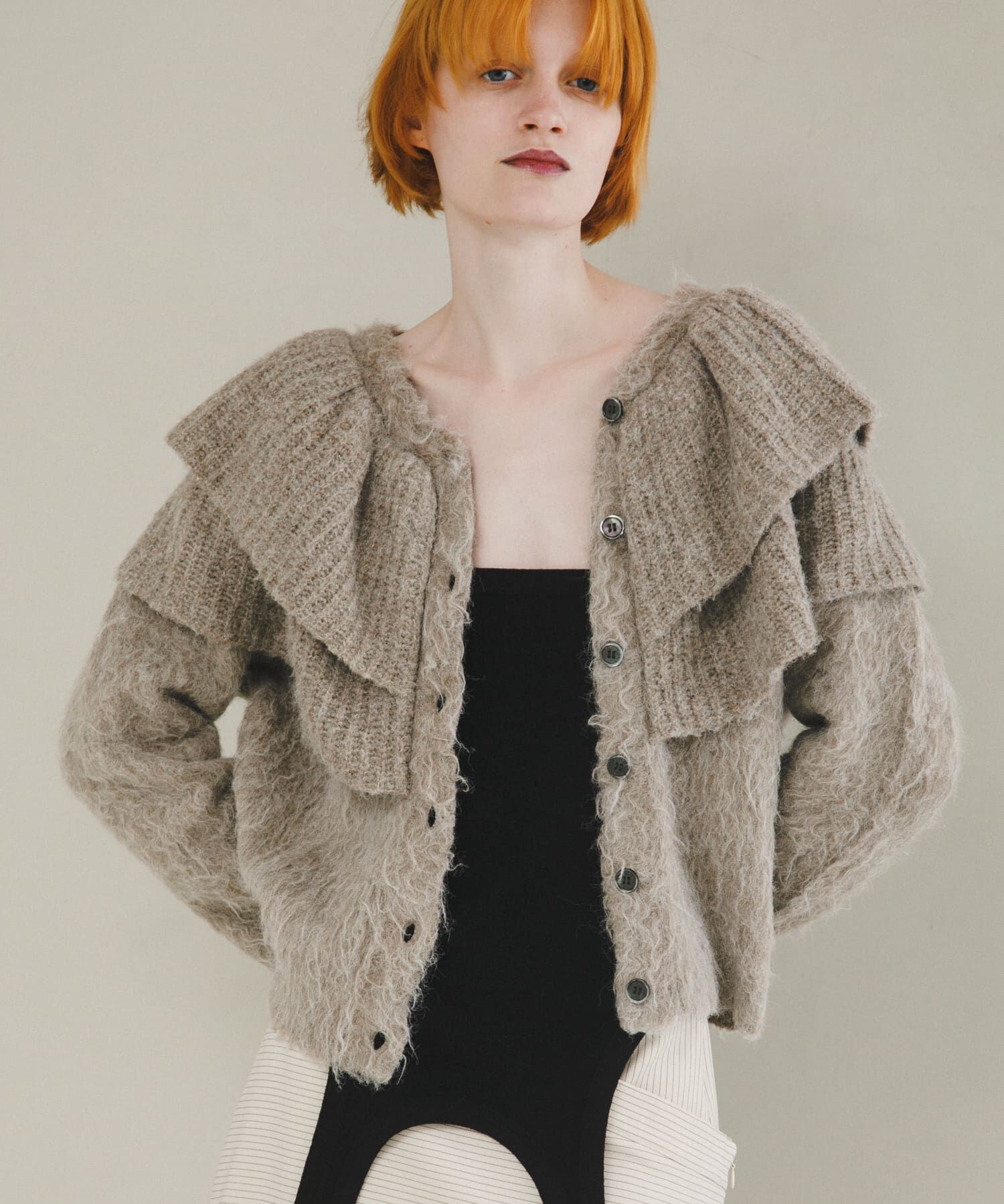 LAATO「frill frill knit cardigan」|ニット・セーター|