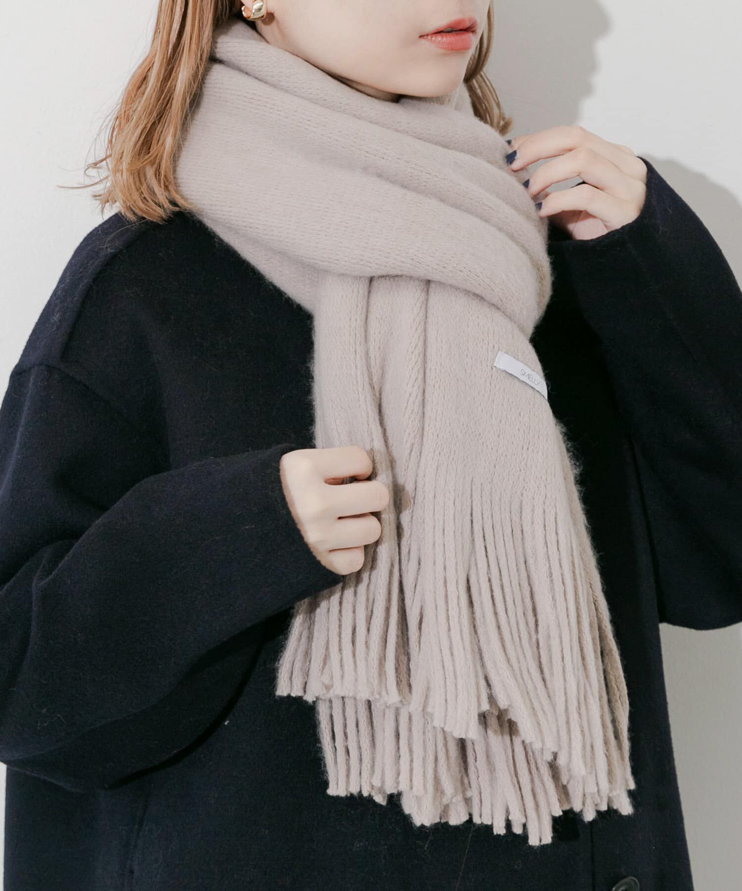 SMELLY「ソフトボリュームマフラー」|マフラー|ベージュ