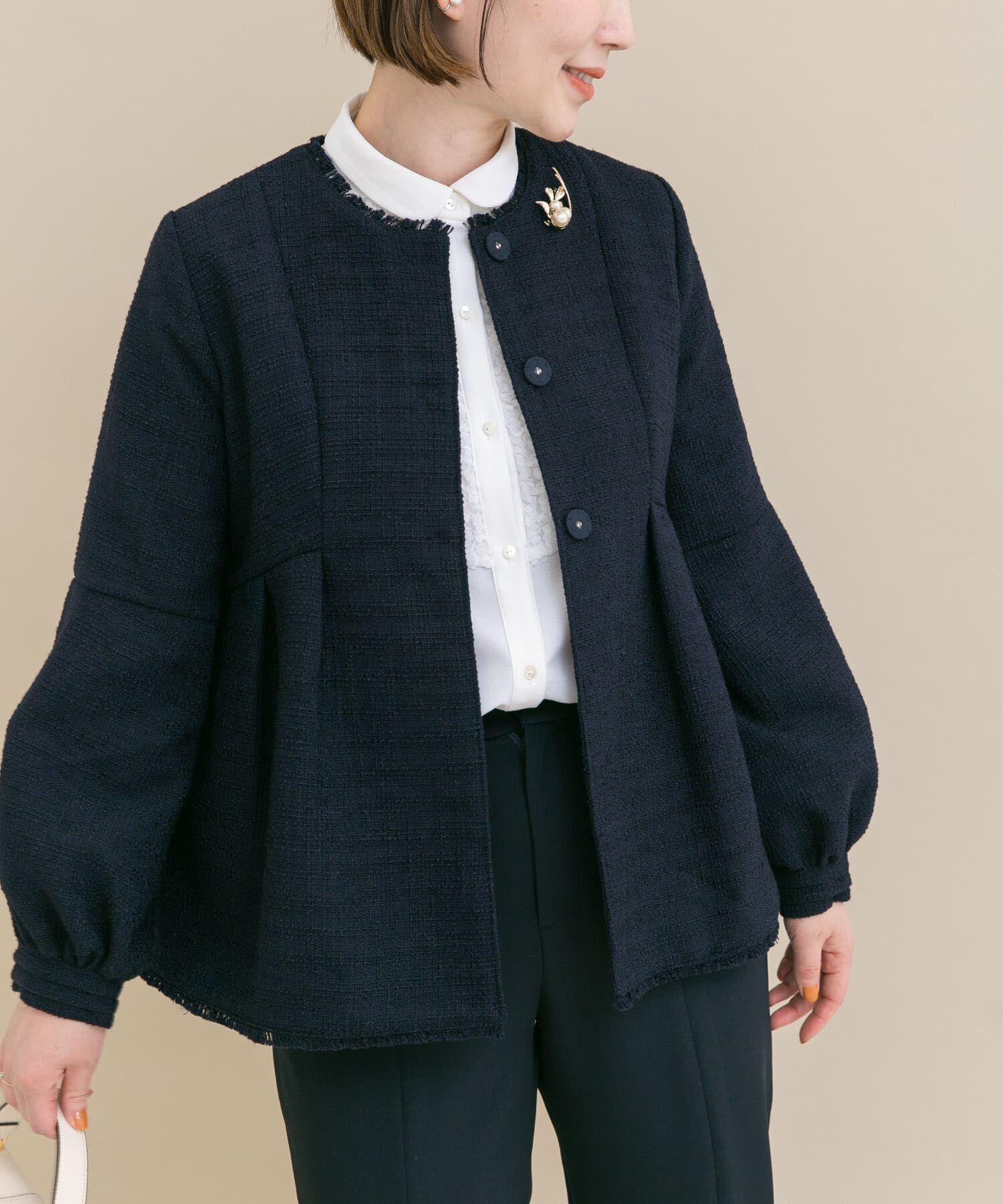 URBAN RESEARCH ROSSO「『WEB限定』ツイードペプラムジャケット+パンツ」|その他|