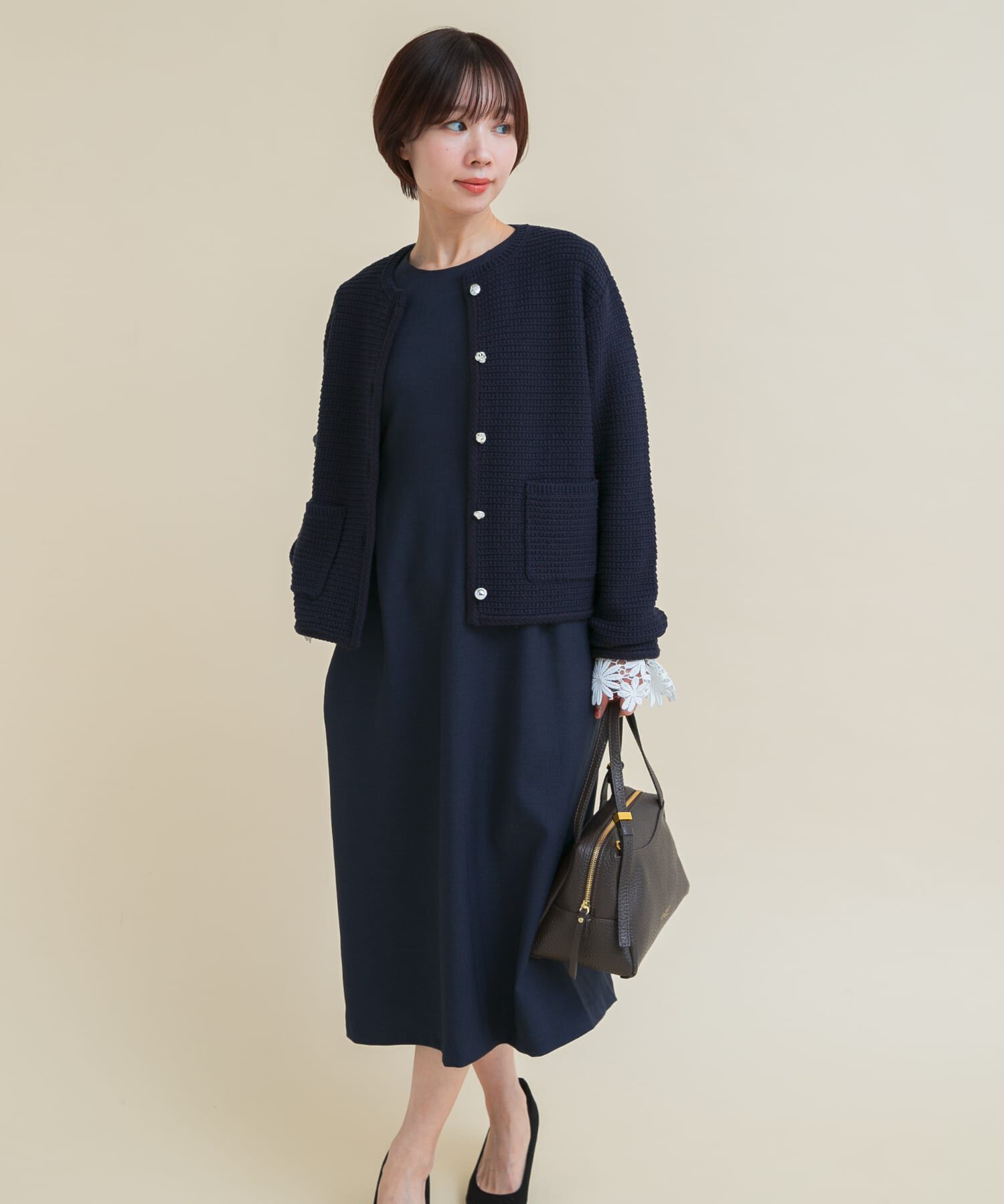 URBAN RESEARCH ROSSO「『WEB限定』袖レースワンピース」|ワンピース|