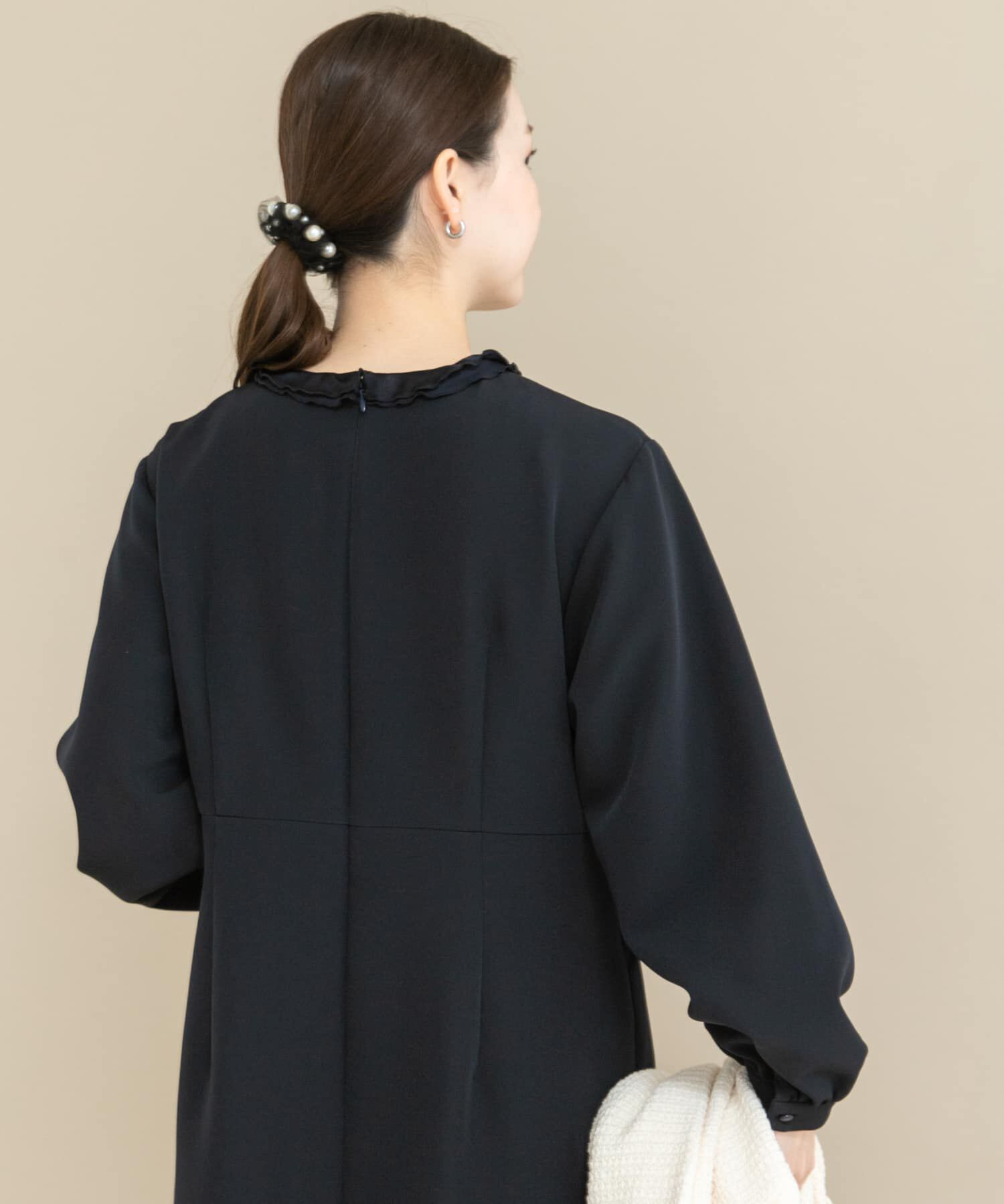 URBAN RESEARCH ROSSO「『WEB/一部店舗限定』フリルカラーウエストマークワンピース」|ワンピース|