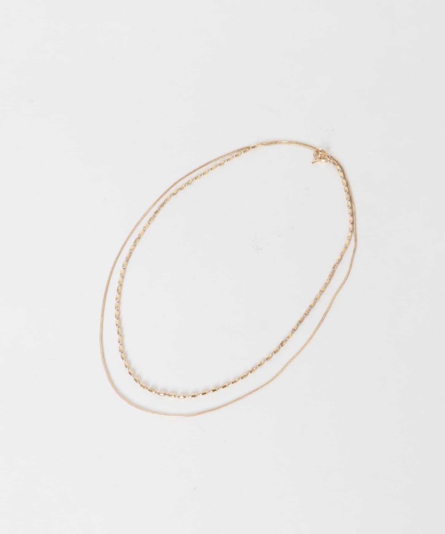 URBAN RESEARCH ROSSO「CHIGNON　ロング2チェーンマンテルネックレス」|ネックレス|