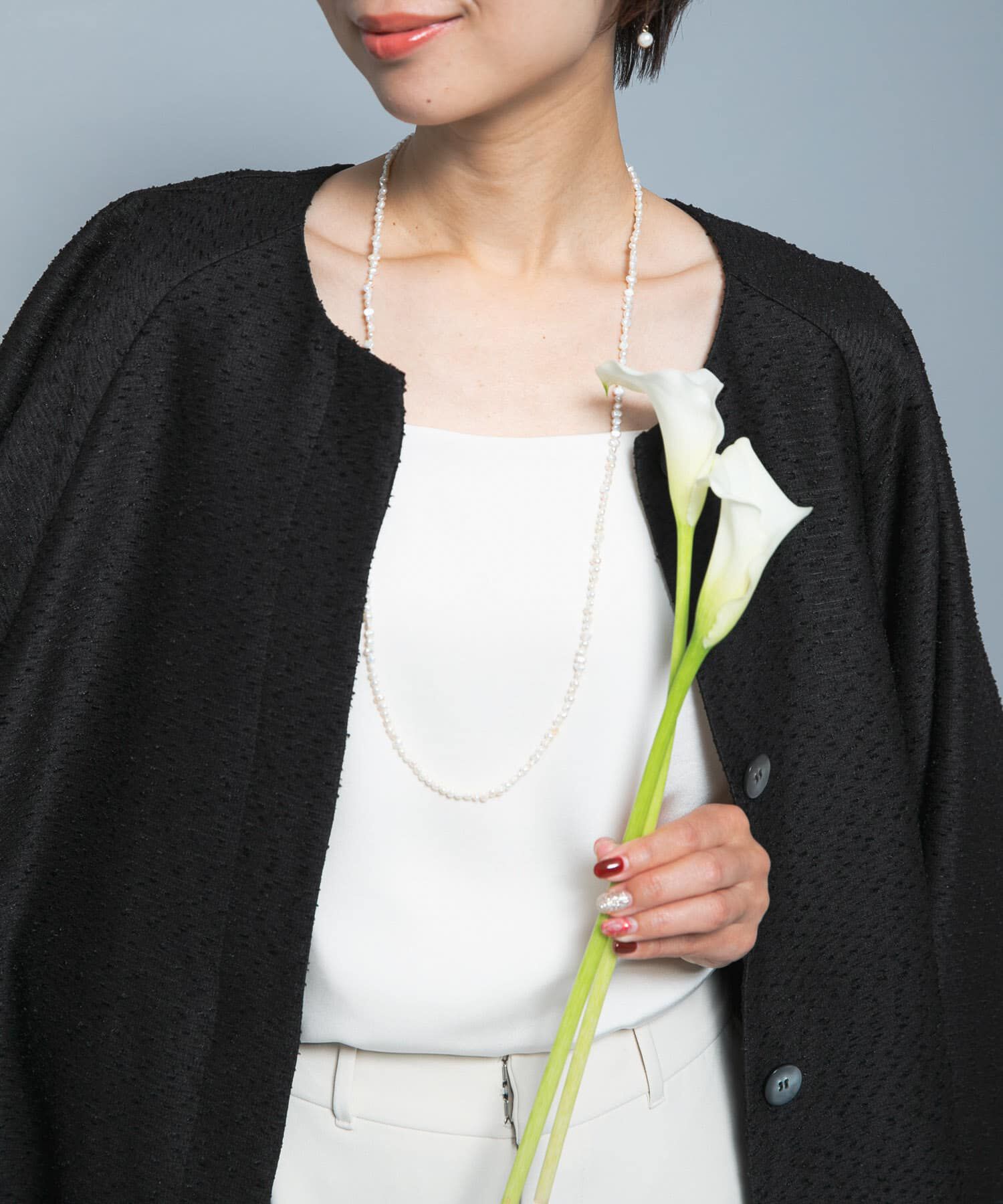 URBAN RESEARCH ROSSO「CHIGNON　淡水パールマンテルネックレス」|ネックレス|