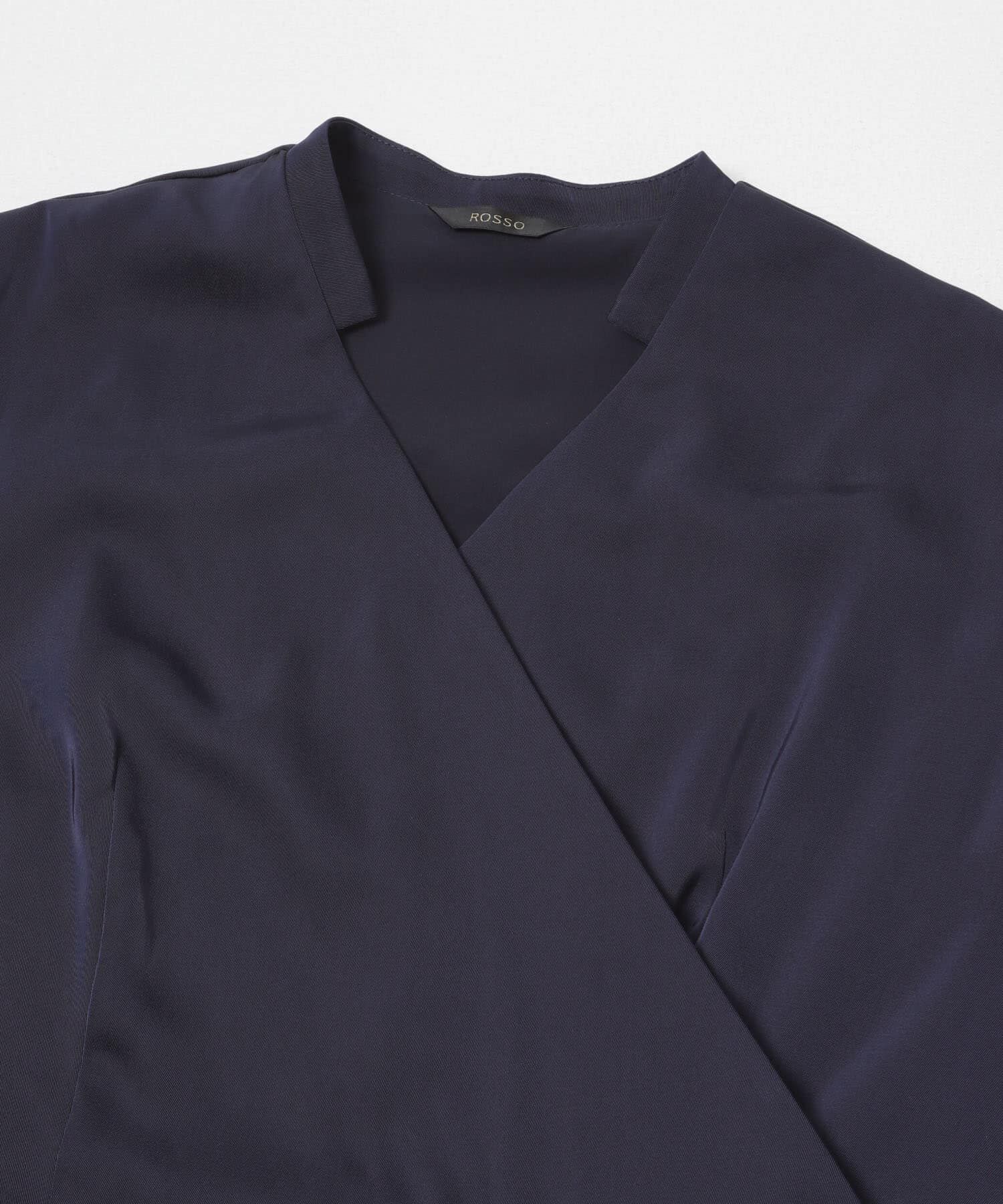 URBAN RESEARCH ROSSO「ベルト付カシュクールサテンワンピース」|ワンピース|