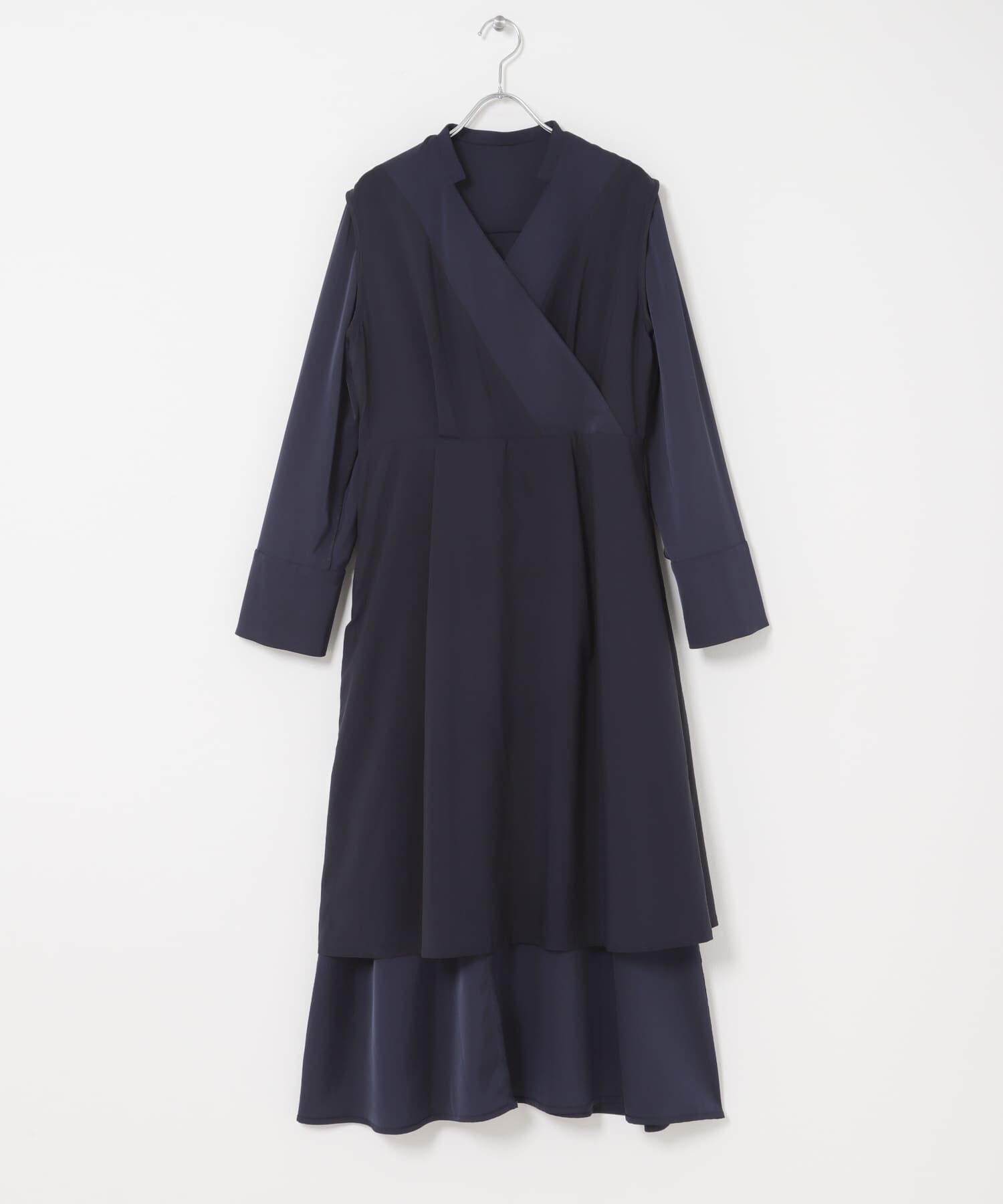 URBAN RESEARCH ROSSO「ベルト付カシュクールサテンワンピース」|ワンピース|