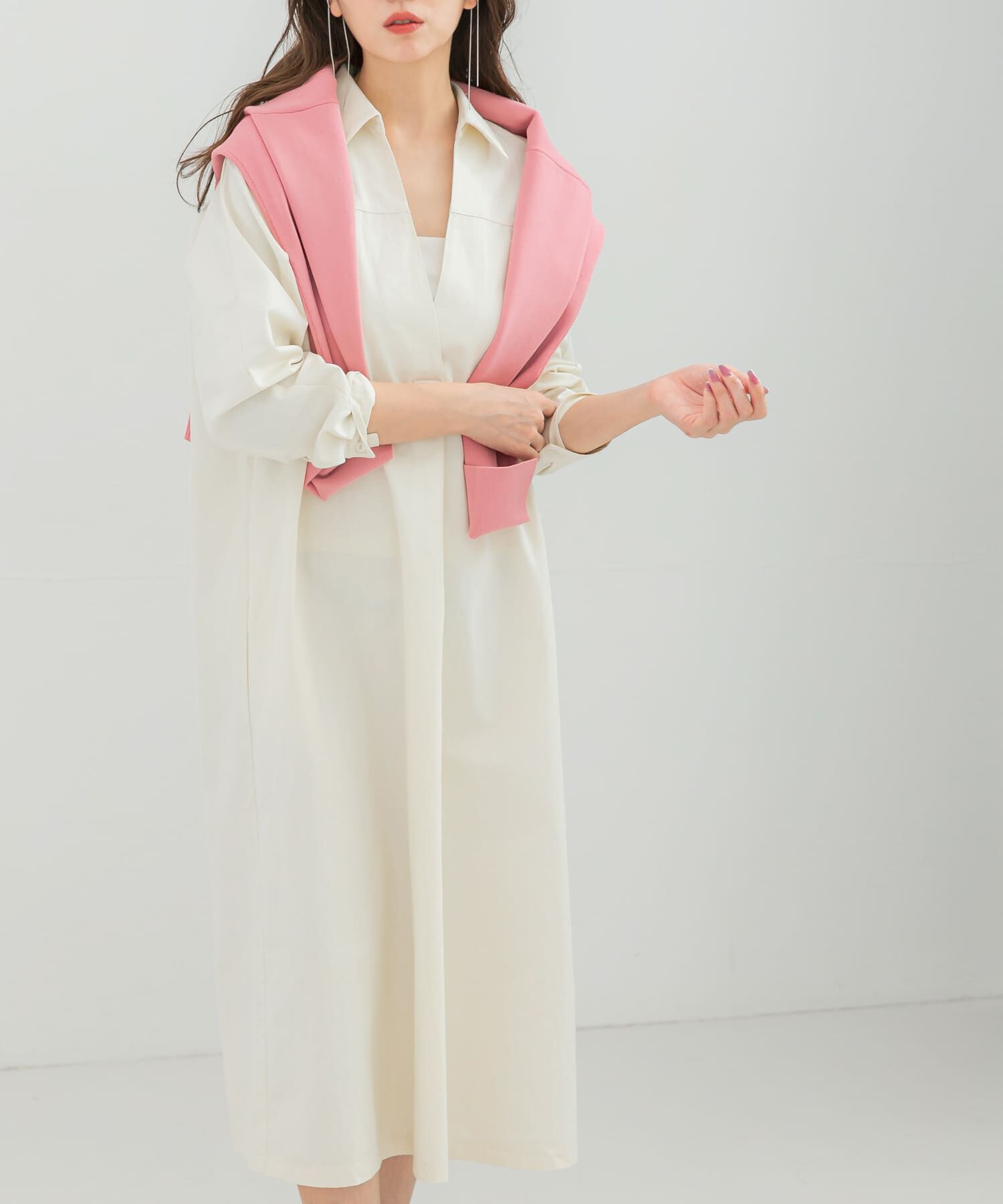 URBAN RESEARCH ROSSO「スキッパーデニムワンピース」|ワンピース|