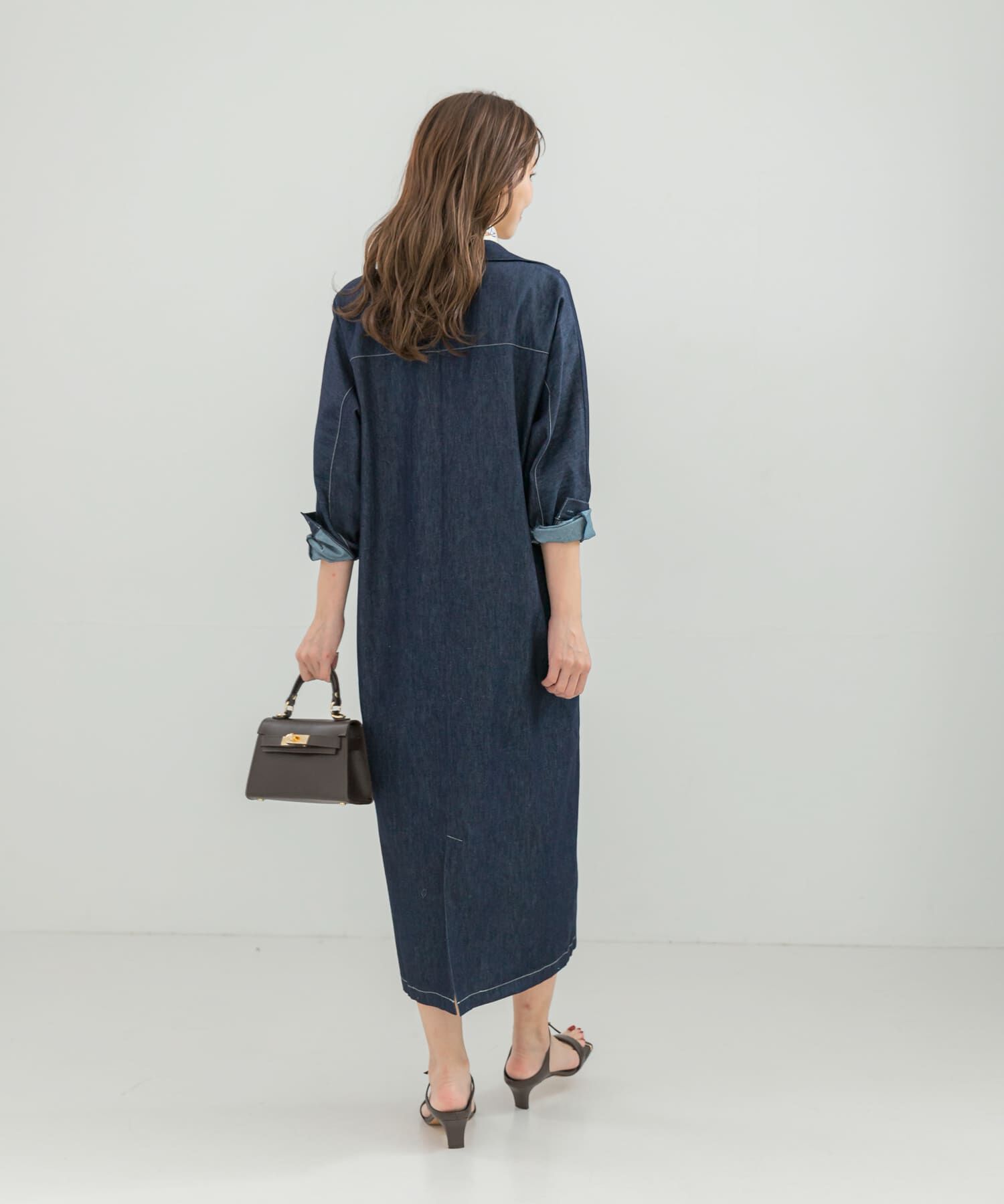 URBAN RESEARCH ROSSO「スキッパーデニムワンピース」|ワンピース|