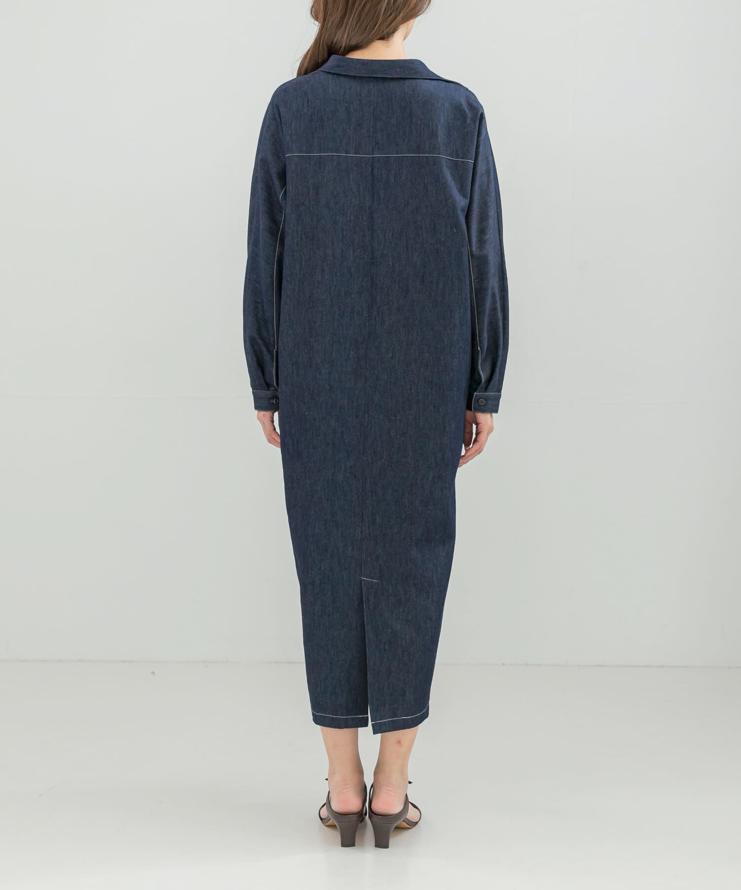 URBAN RESEARCH ROSSO「スキッパーデニムワンピース」|ワンピース|