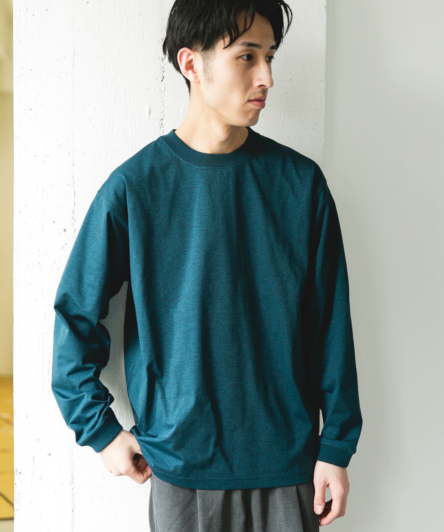 URBAN RESEARCH DOORS「『吸水速乾/接触冷感/ｲｰｼﾞｰｹｱ』ｸｲｯｸﾄﾞﾗｲ ﾛﾝｸﾞｽﾘｰ 」|Tシャツ・カットソー|