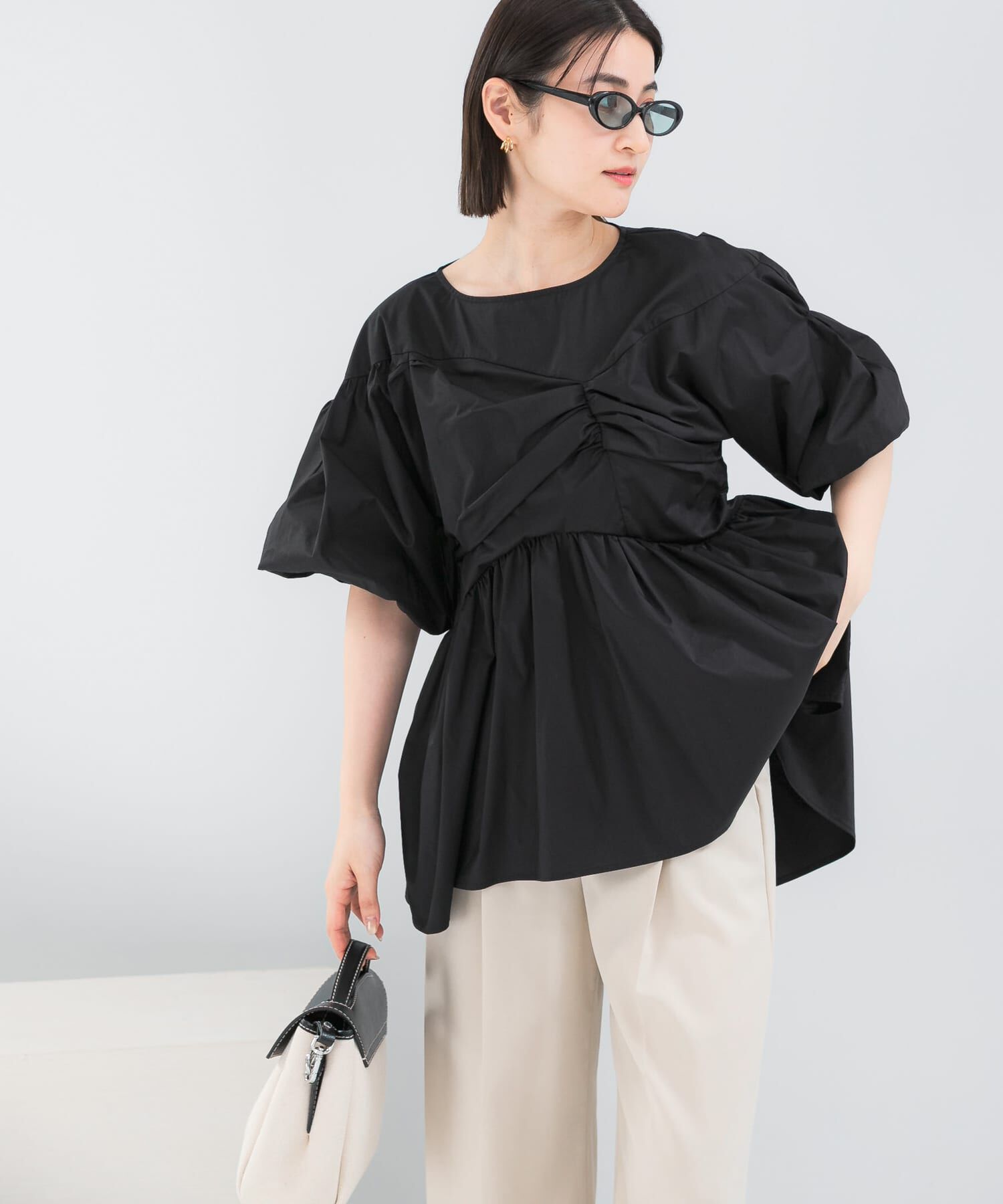 URBAN RESEARCH ROSSO「『別注』ELENDEEK&times;ROSSO　GATHER BLOUSE」|シャツ・ブラウス|