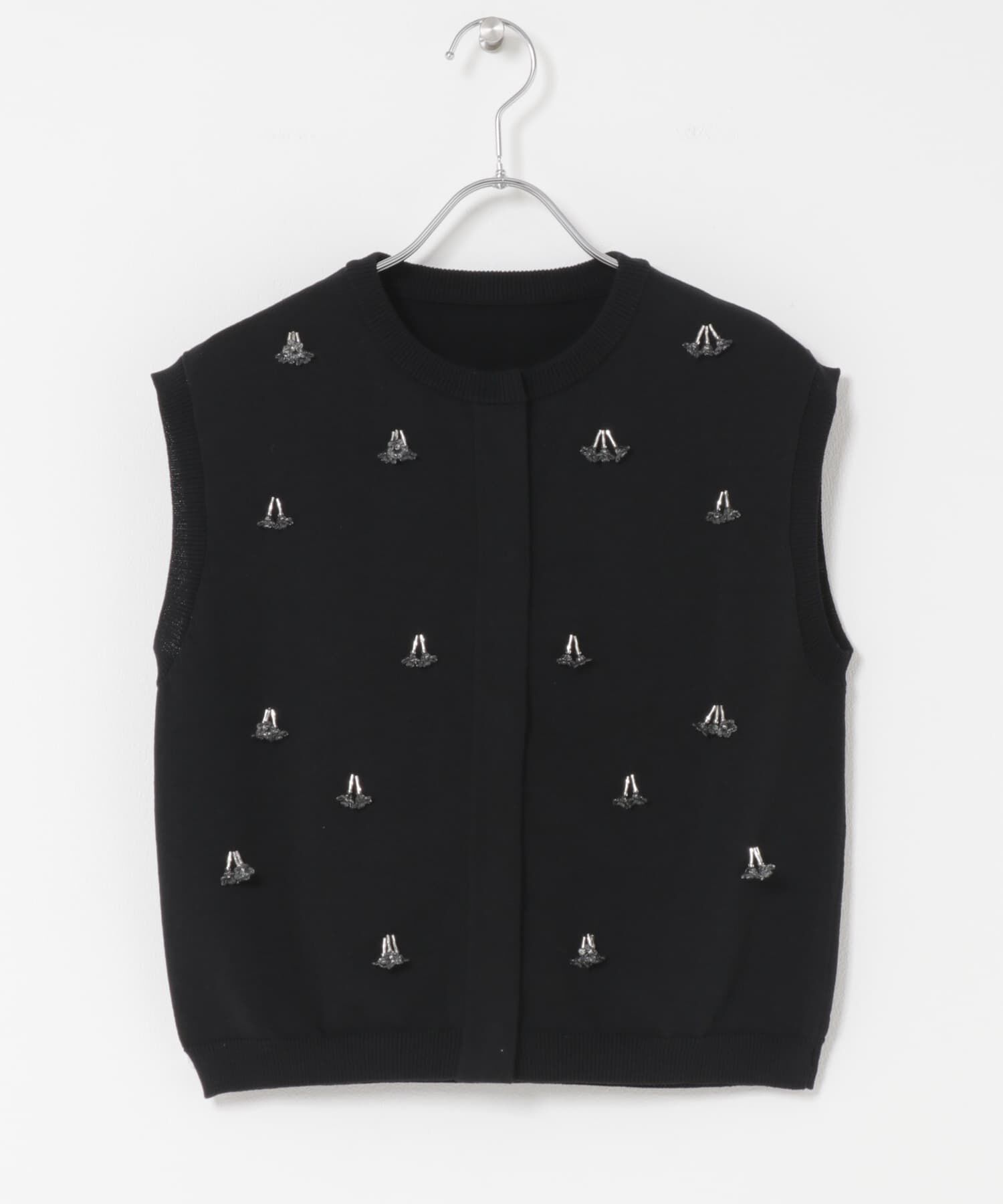 URBAN RESEARCH ROSSO「『一部WEB限定カラー』フラワーモチーフニットベスト」|ニット・セーター|