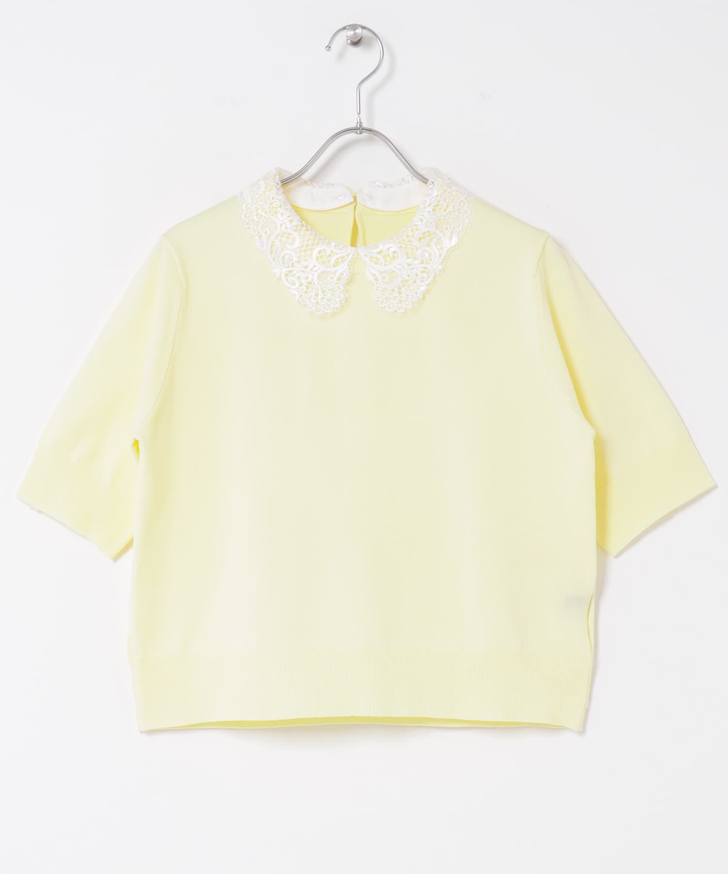 URBAN RESEARCH ROSSO「『WEB限定』2WAYレースカラーニット」|ニット・セーター|