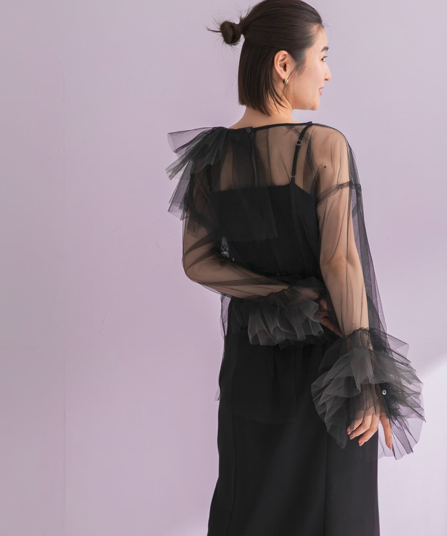 URBAN RESEARCH ROSSO「ANDRESD　BLOOMING TULLE DRESS」|ワンピース|