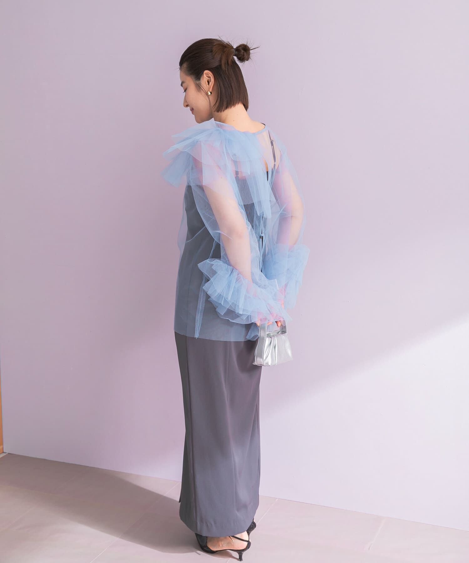 URBAN RESEARCH ROSSO「ANDRESD　BLOOMING TULLE DRESS」|ワンピース|