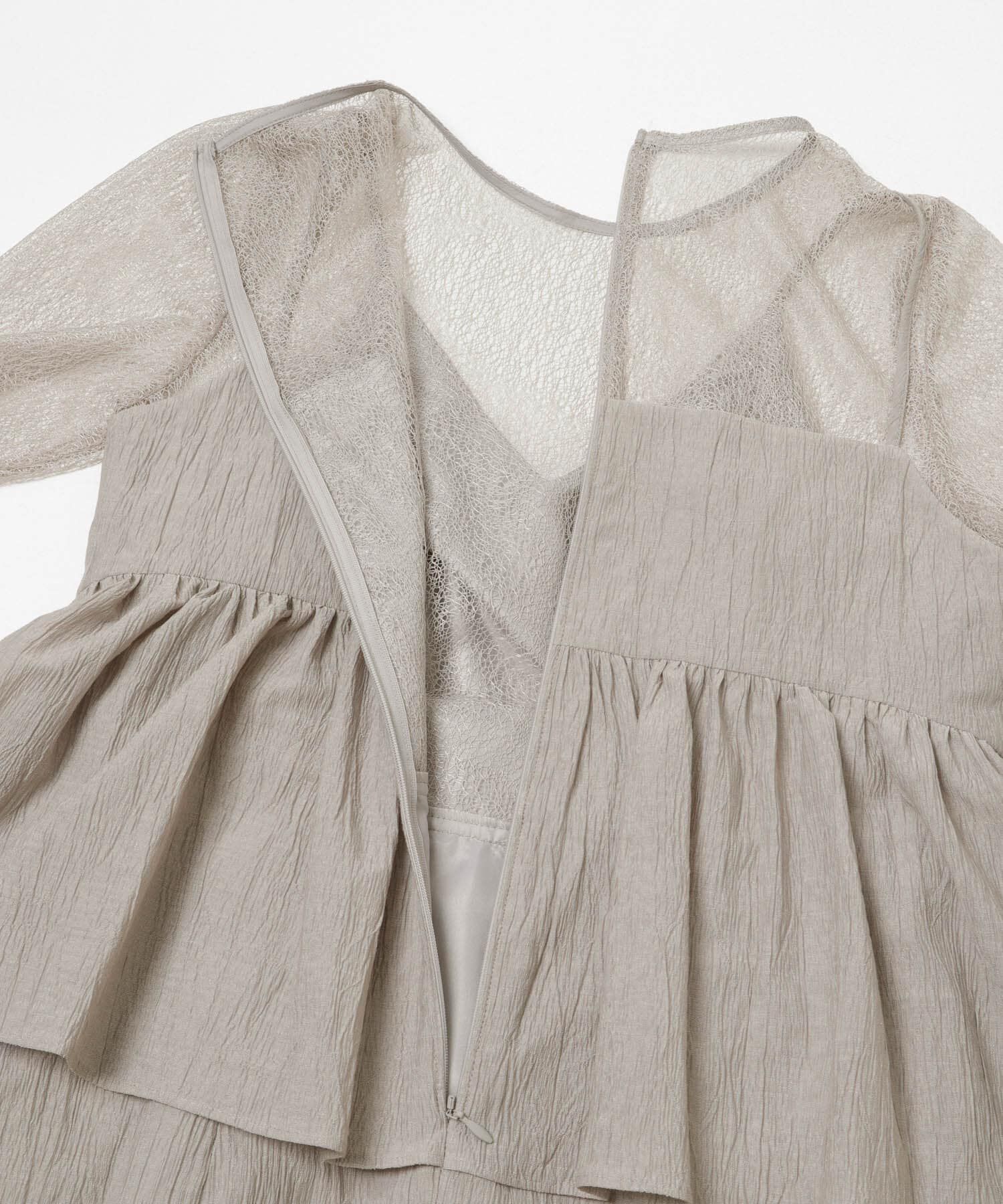 URBAN RESEARCH ROSSO「kaene　レイヤードペプラムドレス」|ワンピース|