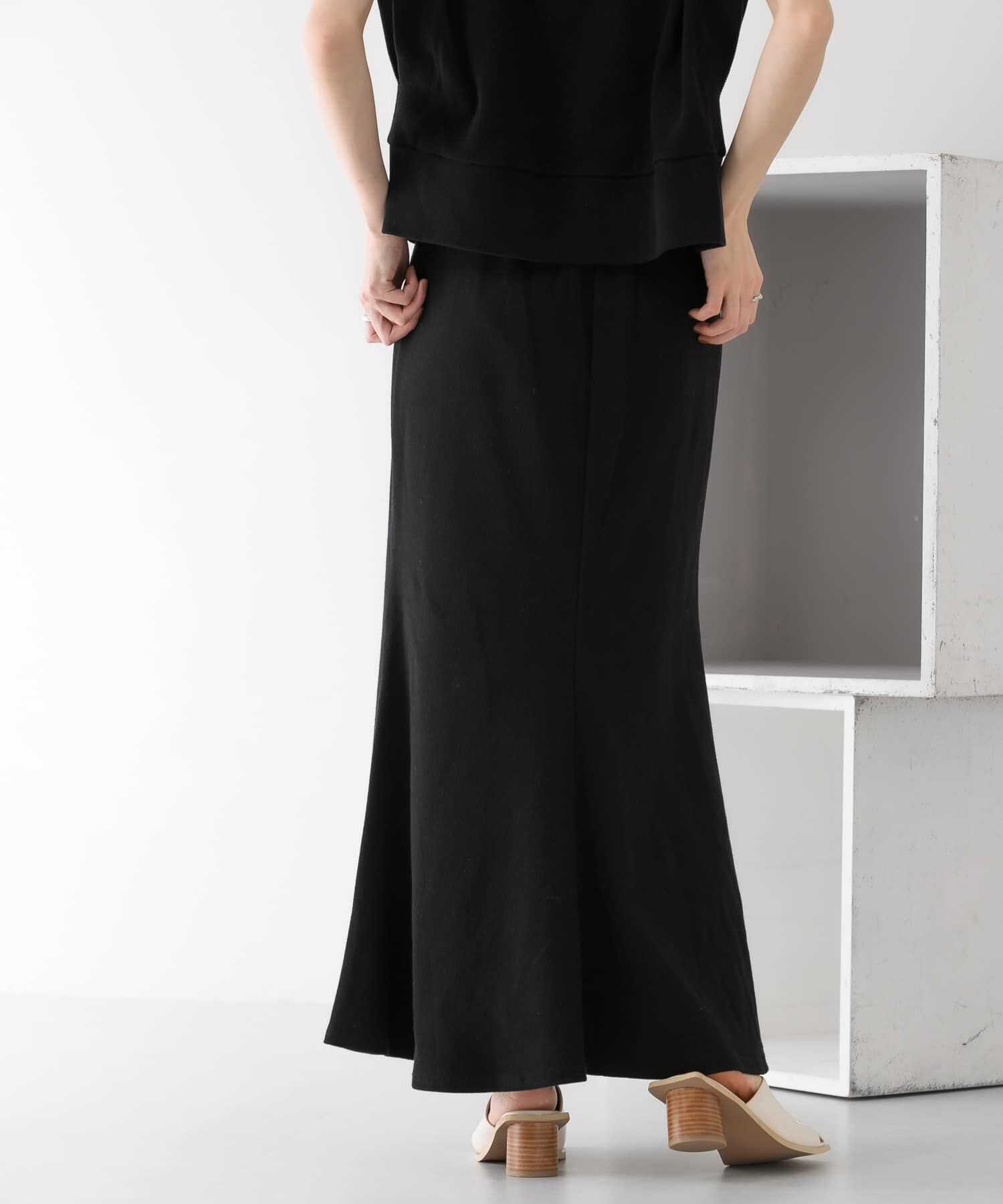  「リブカットソーマーメイドスカート」|スカート|