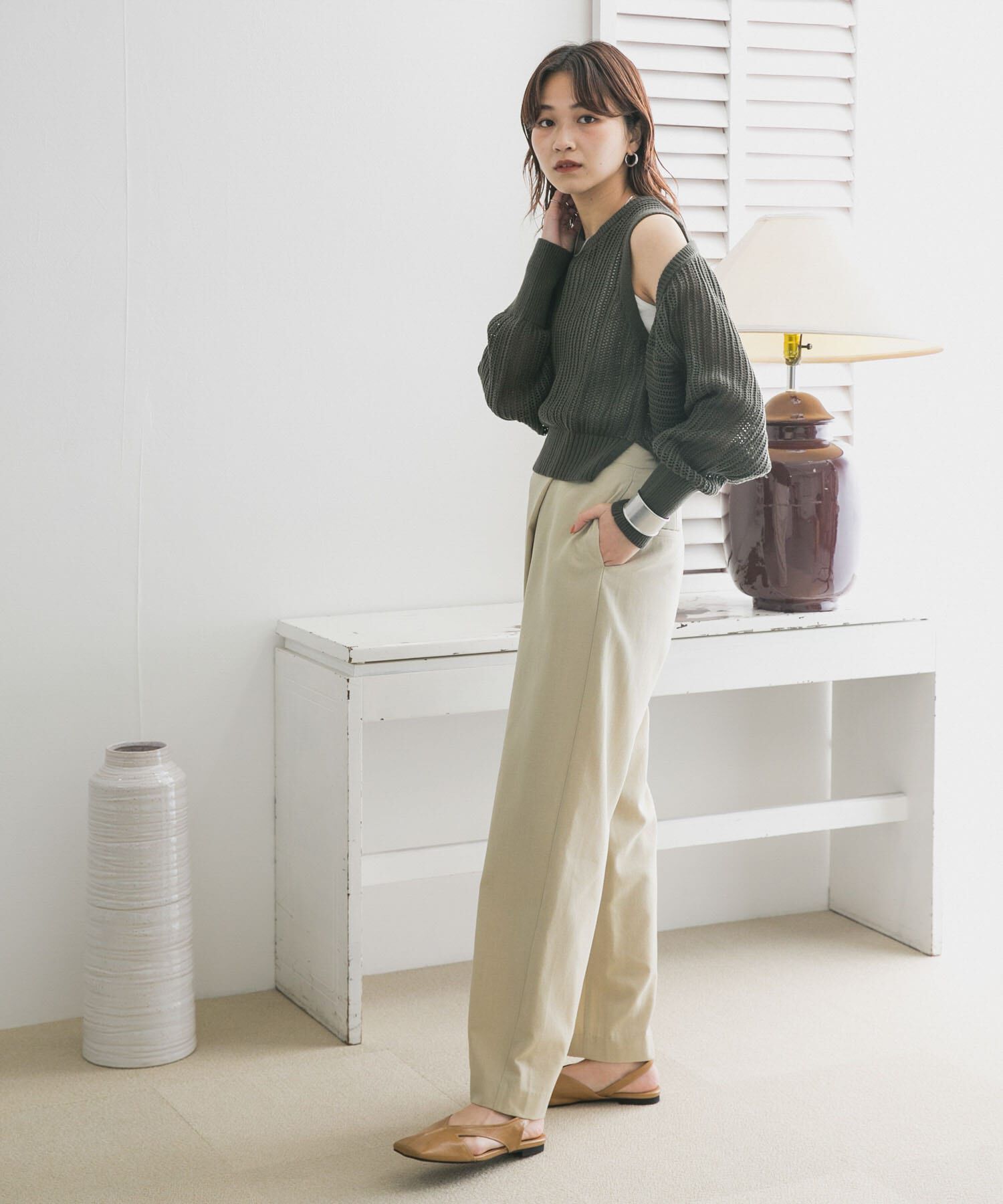  「ルーズボトムアシメパンツ」|その他|