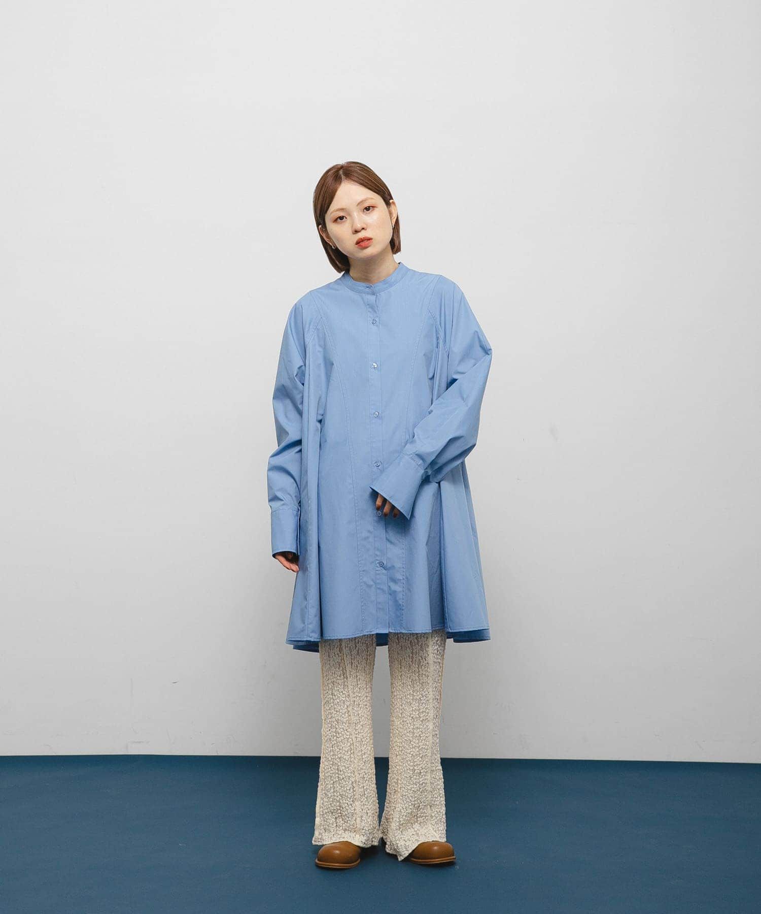  「WIDEフレアミニシャツワンピース」|ワンピース|