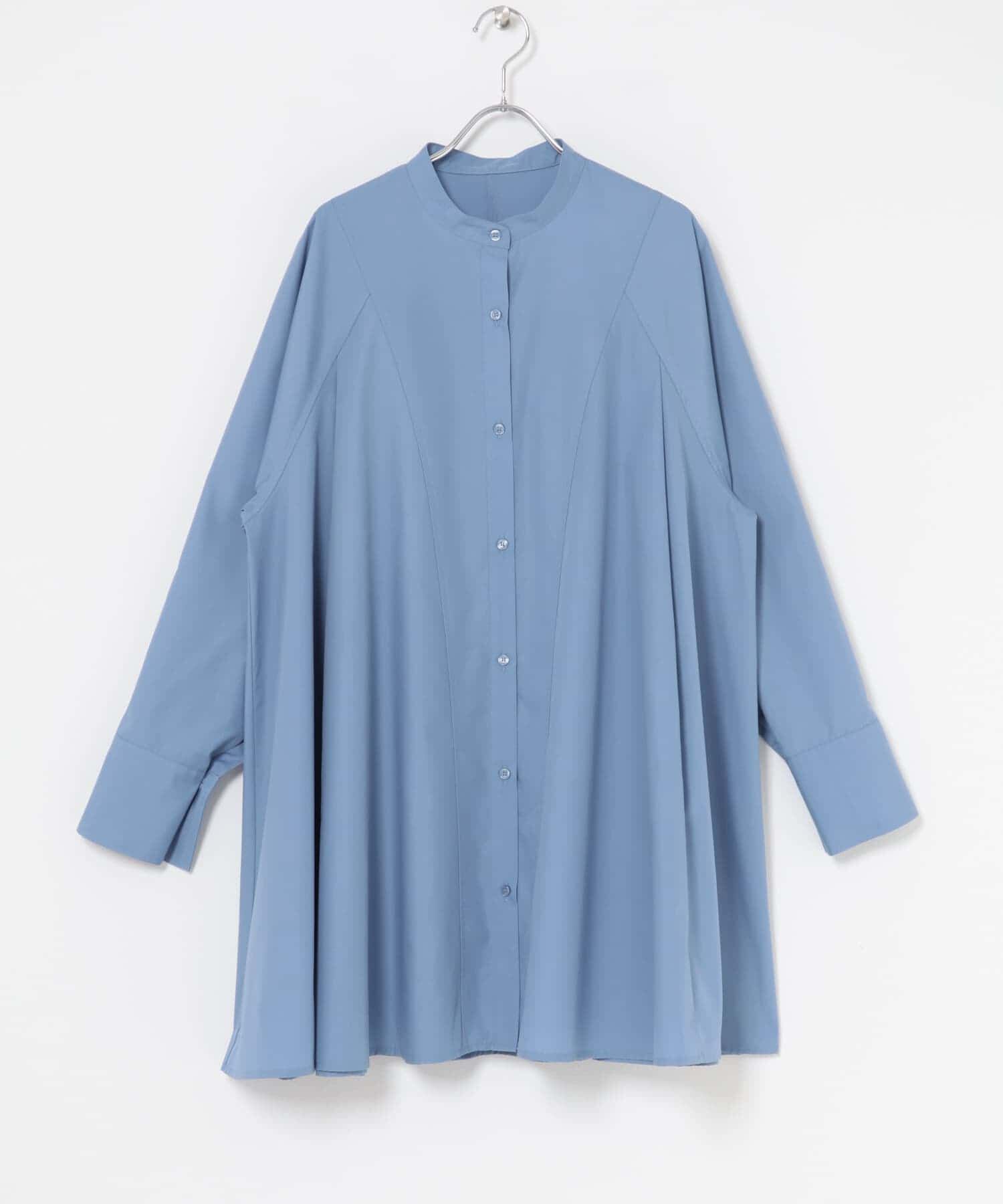  「WIDEフレアミニシャツワンピース」|ワンピース|