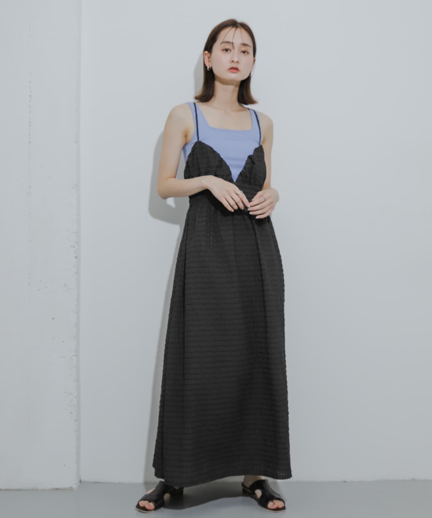 SENSE OF PLACE by URBAN RESEARCH「チェックキャミワンピース」|ワンピース|