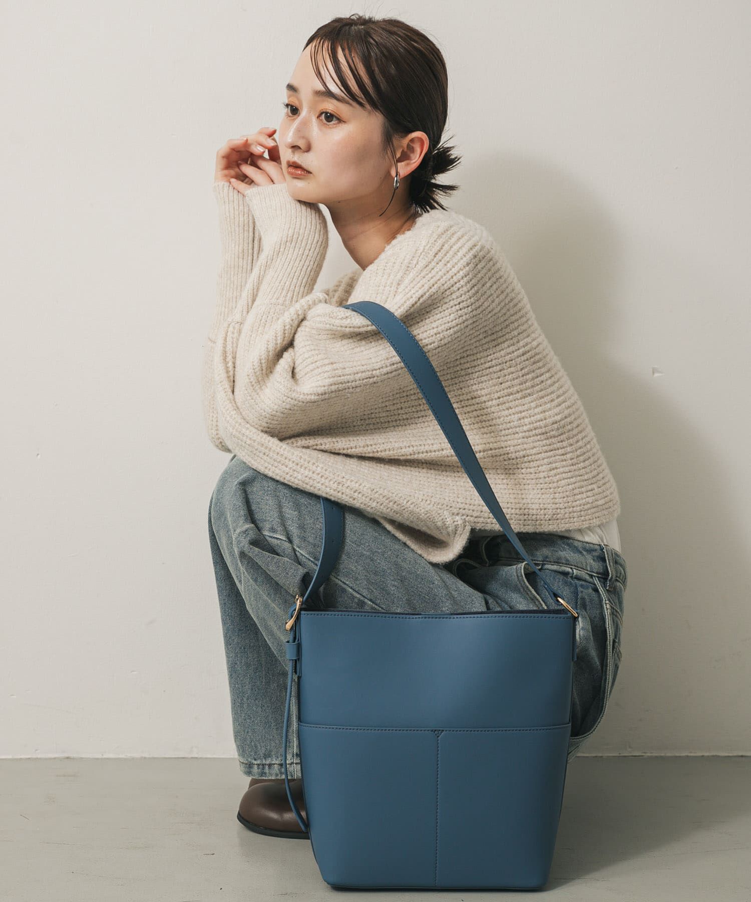 SENSE OF PLACE by URBAN RESEARCH「『防汚』アウトポケットショルダーバッグ」|ショルダー・メッセンジャー|