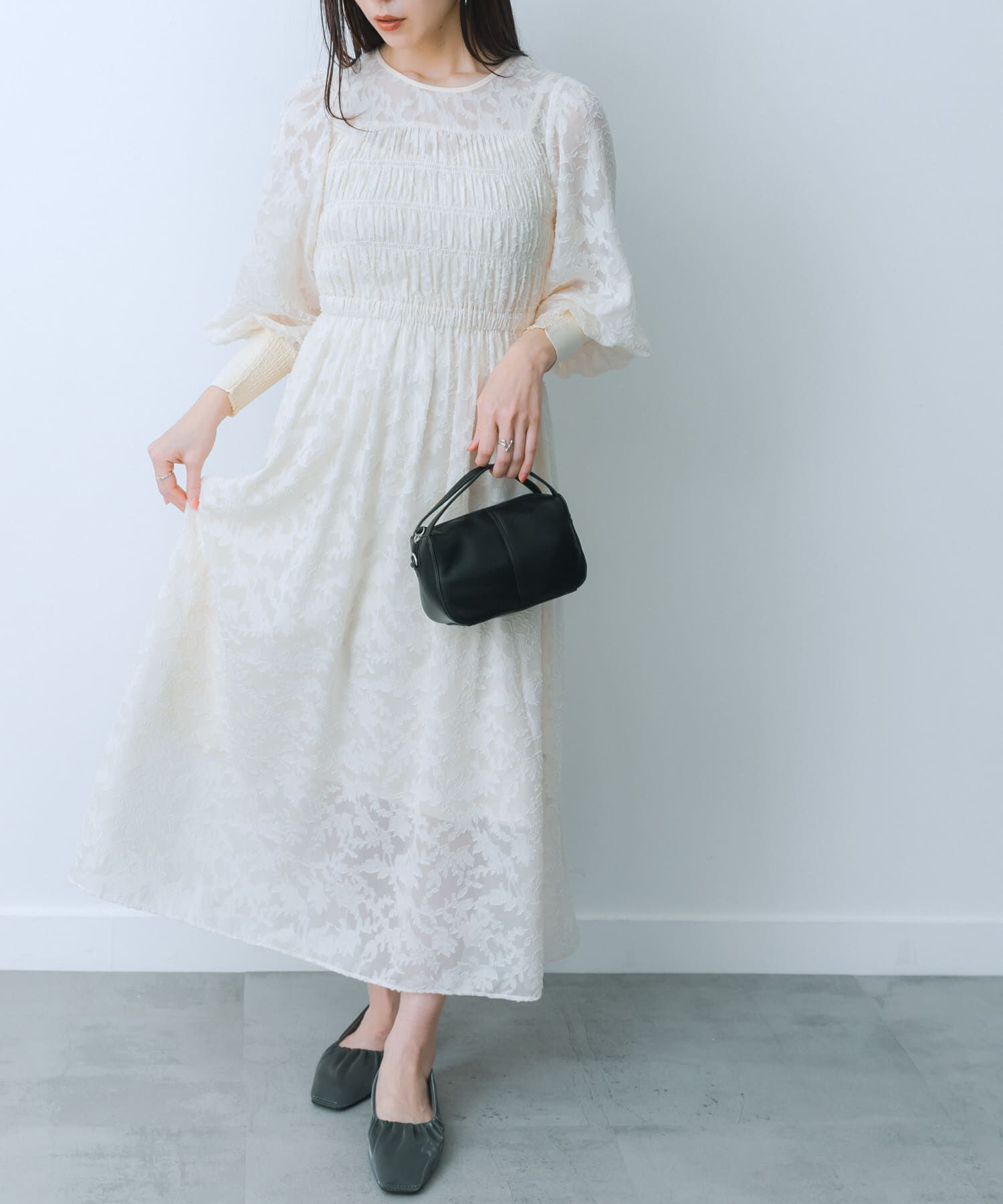 SENSE OF PLACE by URBAN RESEARCH「ウエストマークシャーリングワンピース」|ワンピース|