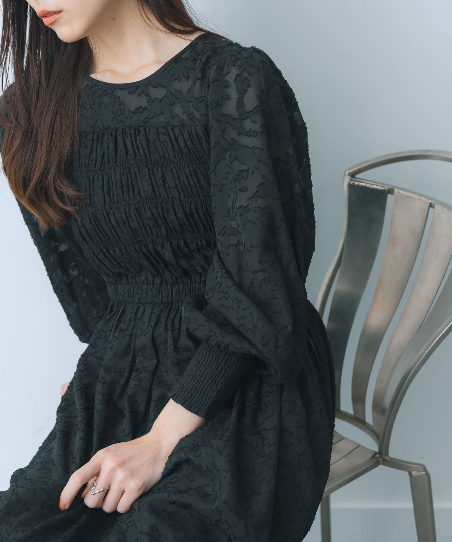 SENSE OF PLACE by URBAN RESEARCH「ウエストマークシャーリングワンピース」|ワンピース|