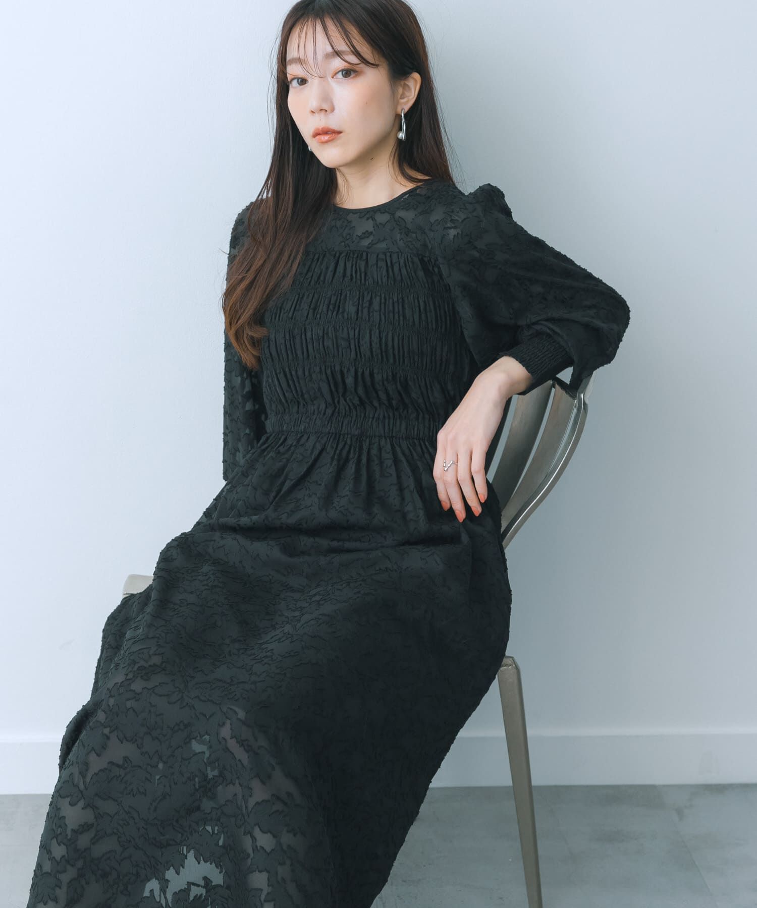 SENSE OF PLACE by URBAN RESEARCH「ウエストマークシャーリングワンピース」|ワンピース|