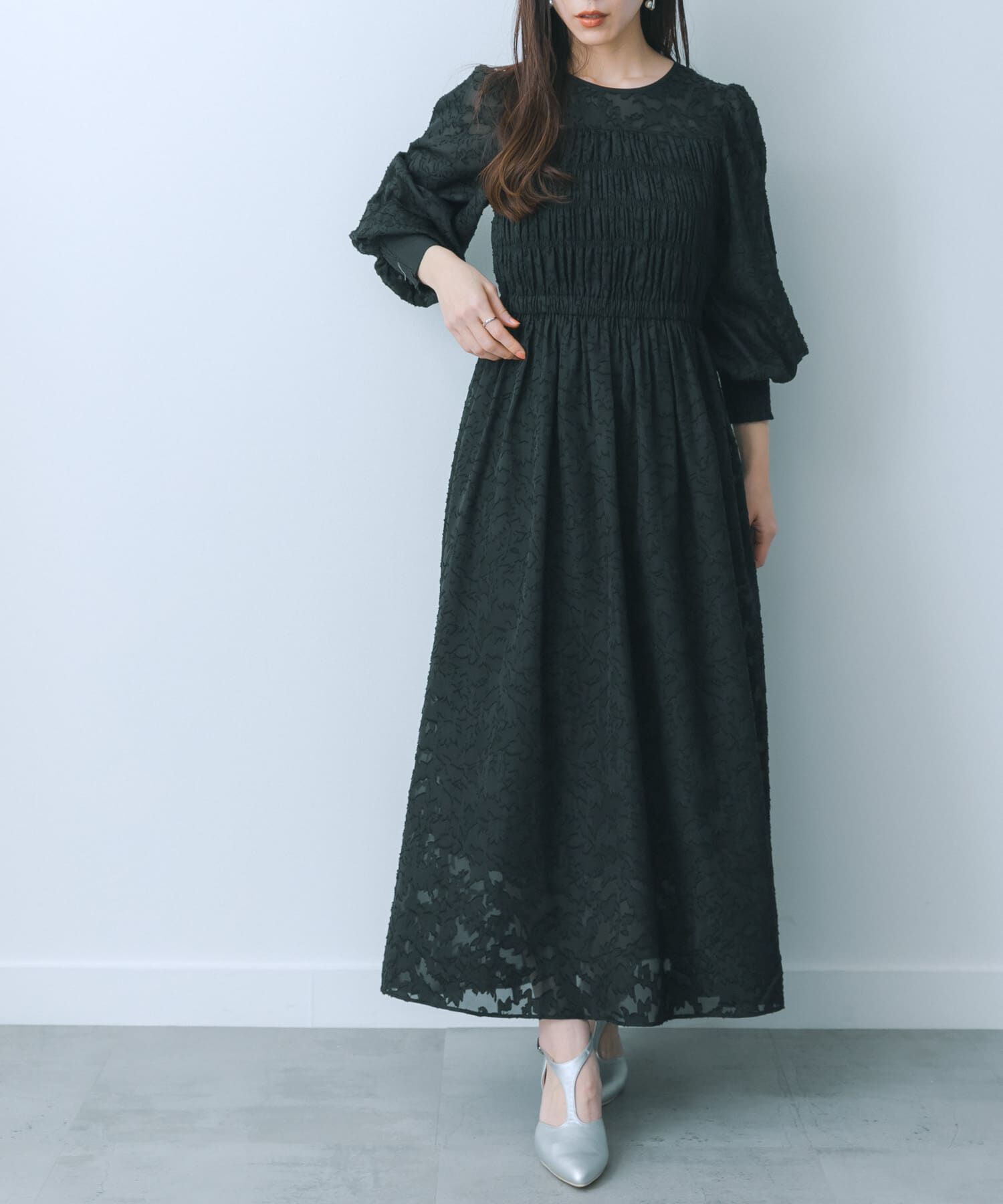 SENSE OF PLACE by URBAN RESEARCH「ウエストマークシャーリングワンピース」|ワンピース|