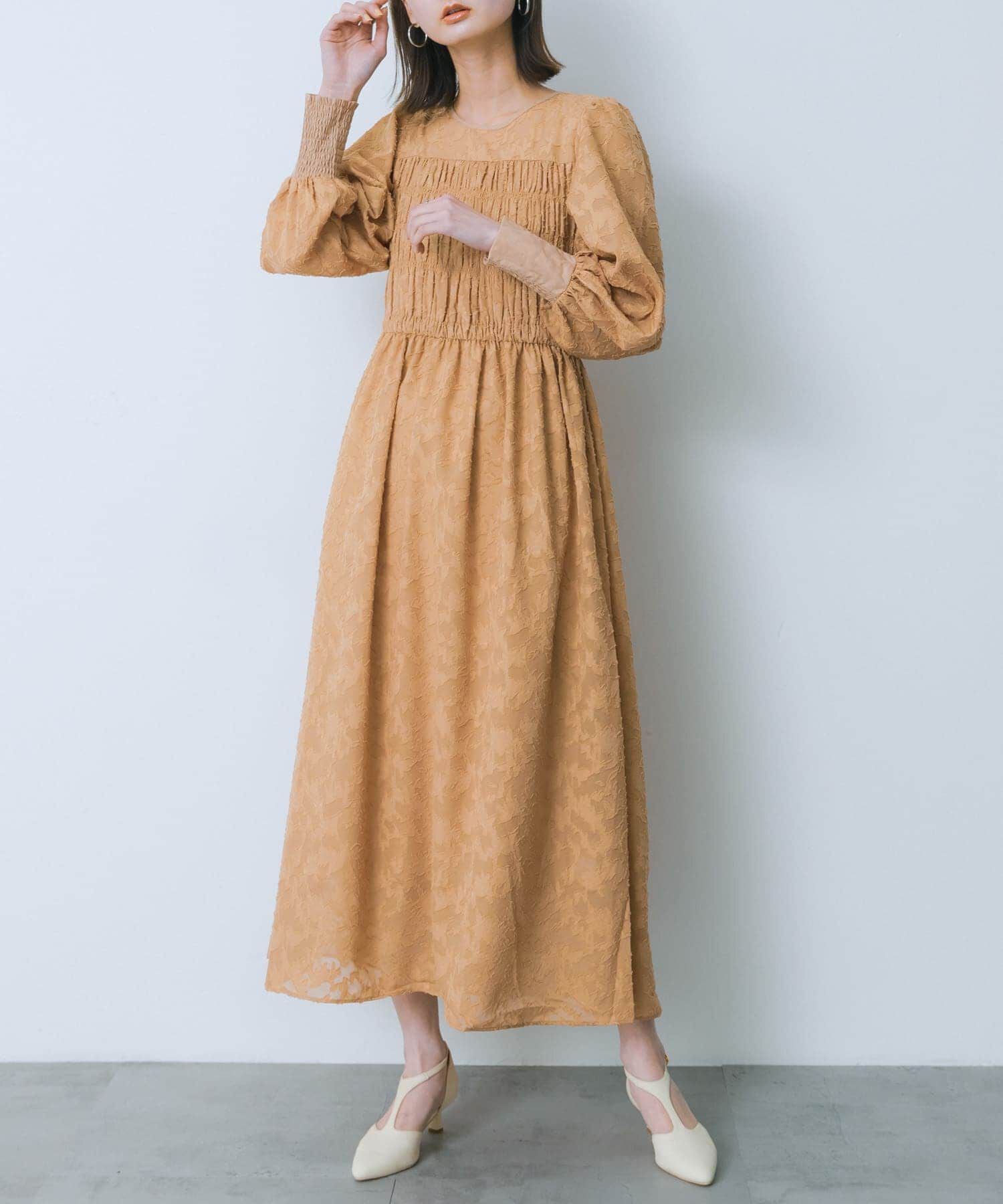 SENSE OF PLACE by URBAN RESEARCH「ウエストマークシャーリングワンピース」|ワンピース|ベージュ