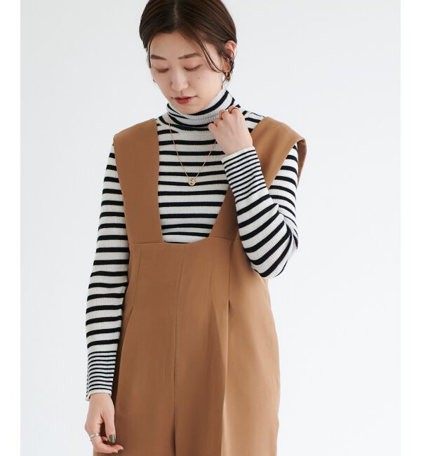 le.coeur blanc「ハイウエストサロペット」|オールインワン|