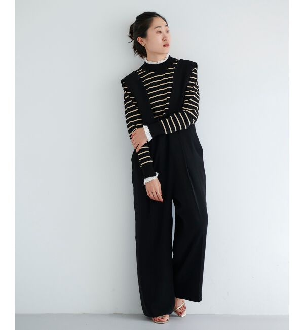 le.coeur blanc「ハイウエストサロペット」|オールインワン|