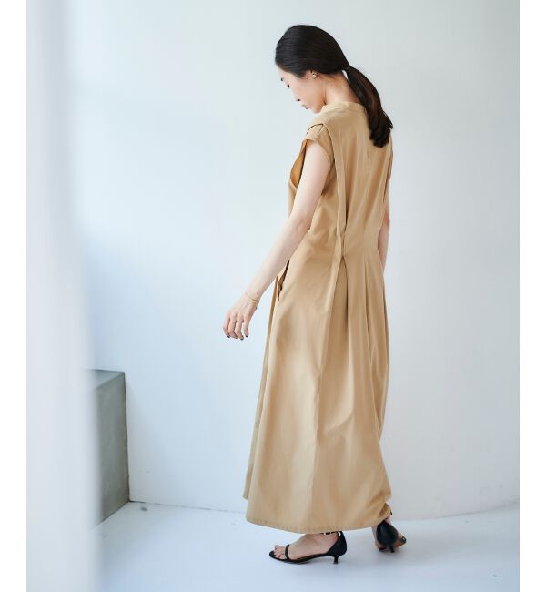 le.coeur blanc「《手洗い可能》ウエストタックワンピース」|ワンピース|