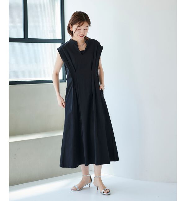 le.coeur blanc「《手洗い可能》ウエストタックワンピース」|ワンピース|