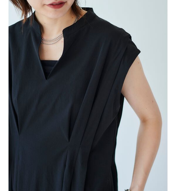 le.coeur blanc「《手洗い可能》ウエストタックワンピース」|ワンピース|