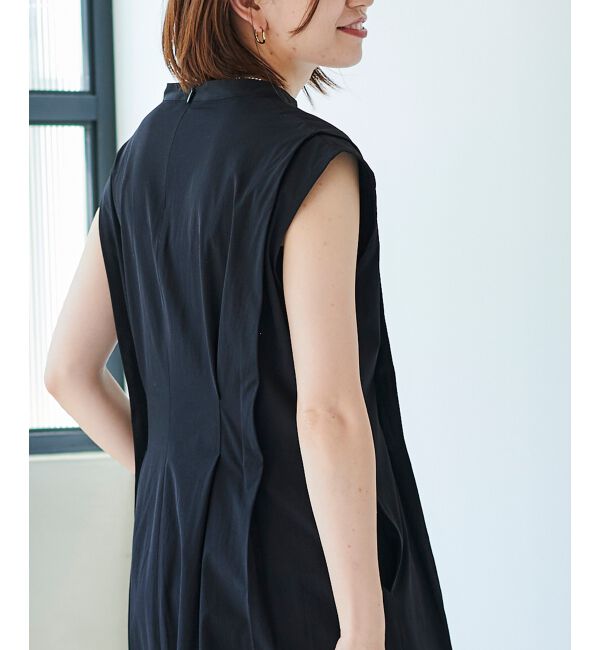 le.coeur blanc「《手洗い可能》ウエストタックワンピース」|ワンピース|